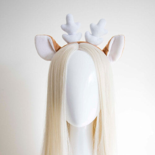 Christmas Reindeer Ears Beige