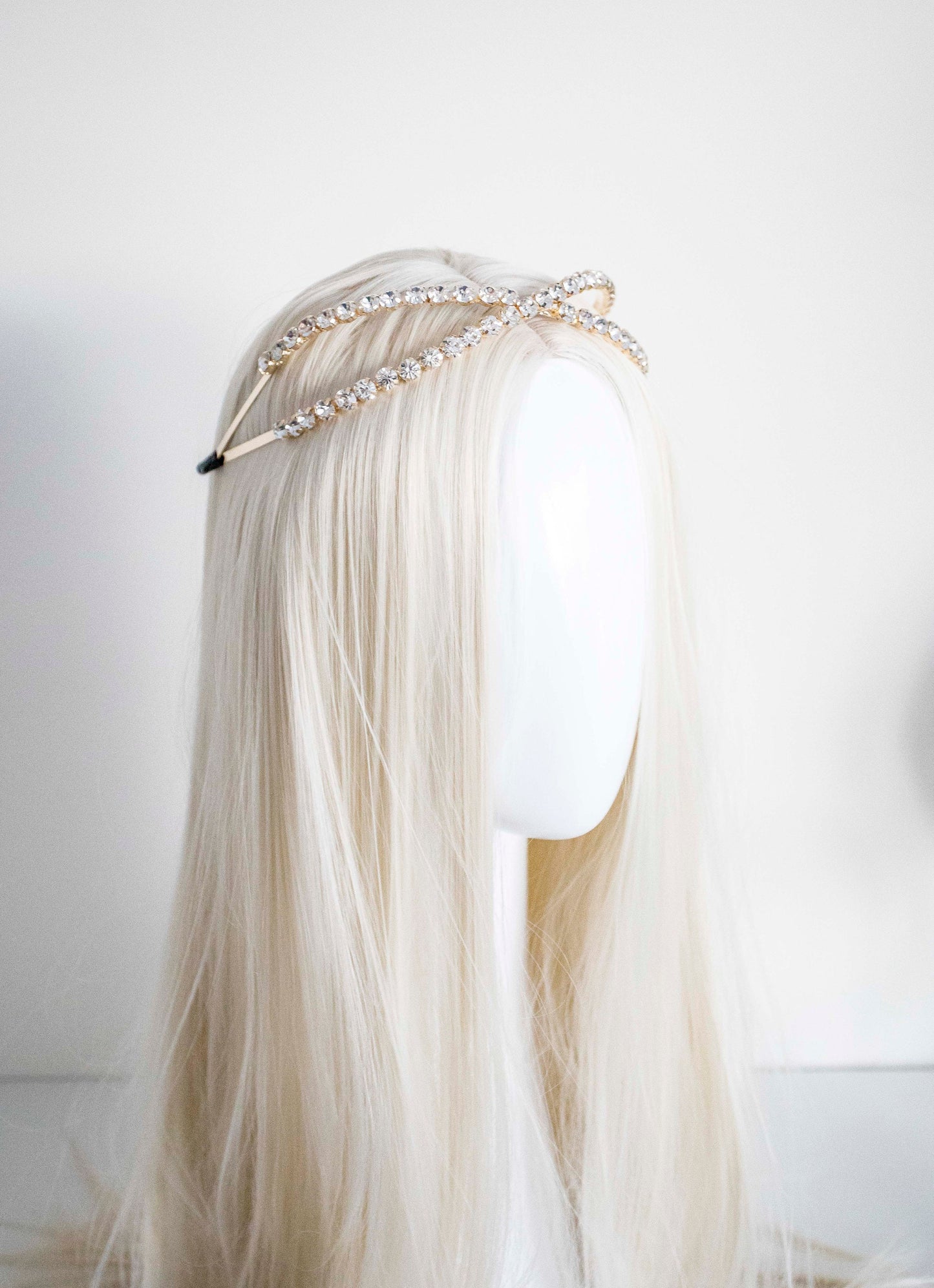 Crystal Cross Hair headband