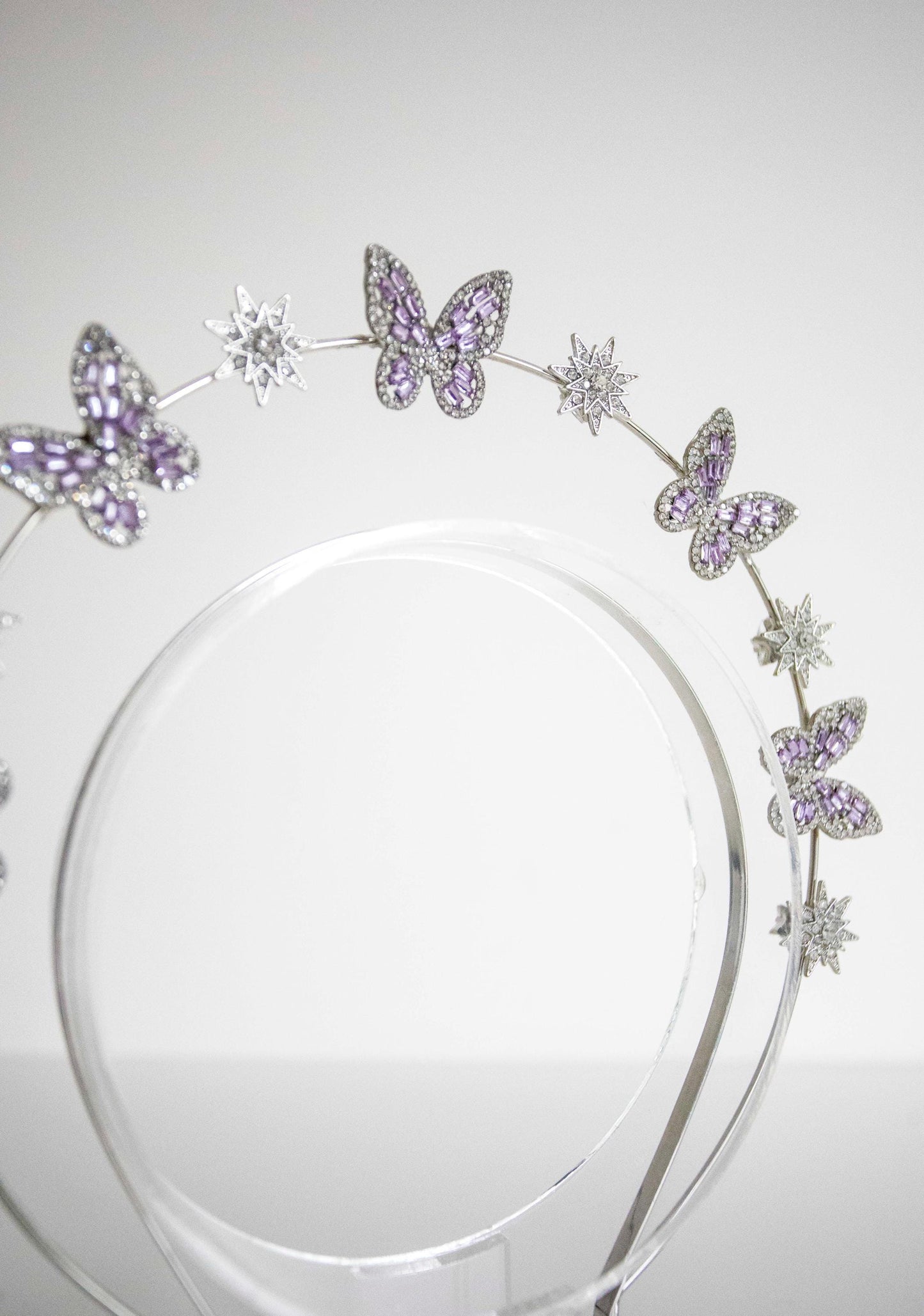 Violet Butterfly Stars Headband