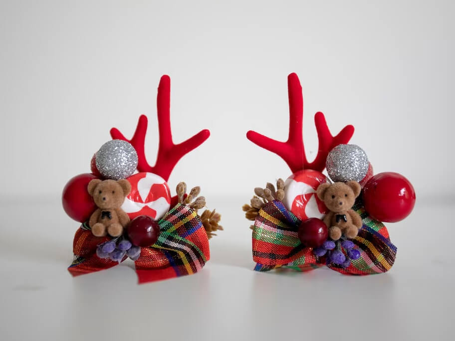 Reindeer Antler Clip Set