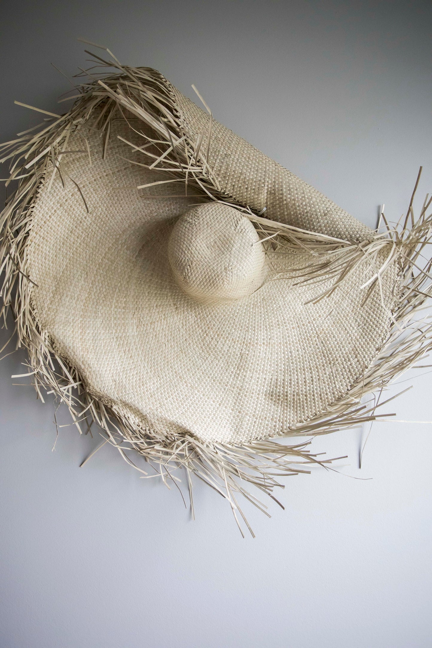 Giant Fringe Floppy Sun Hat - Inas in Natural