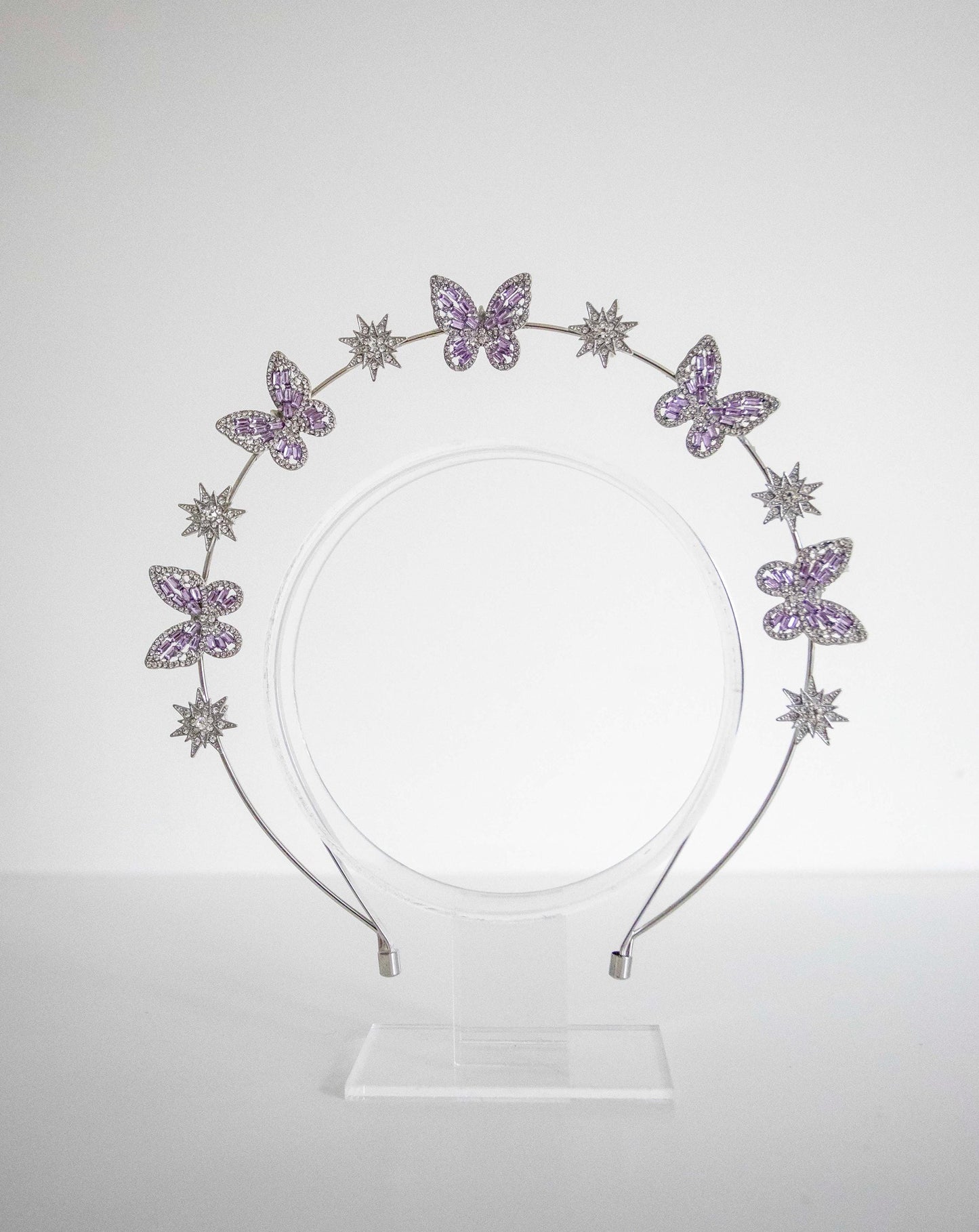 Violet Butterfly Stars Headband