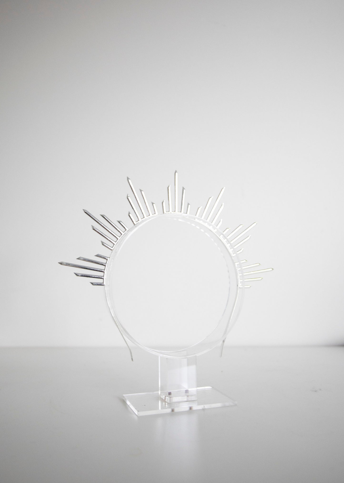 Silver Metal Sun Crown