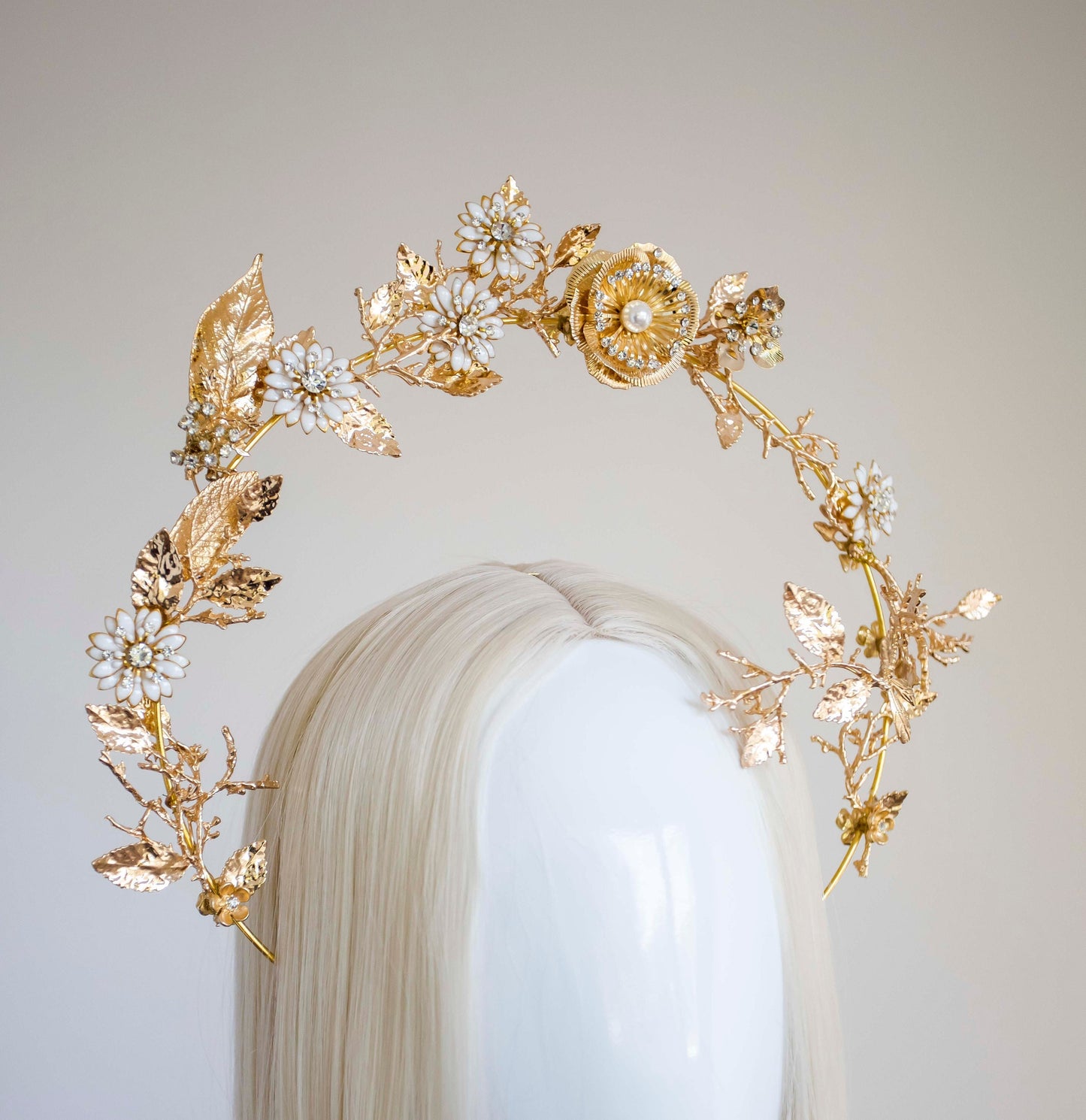 Gold Halo Flower crown