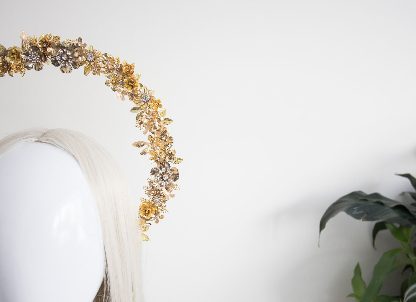 Gold Halo Flower crown