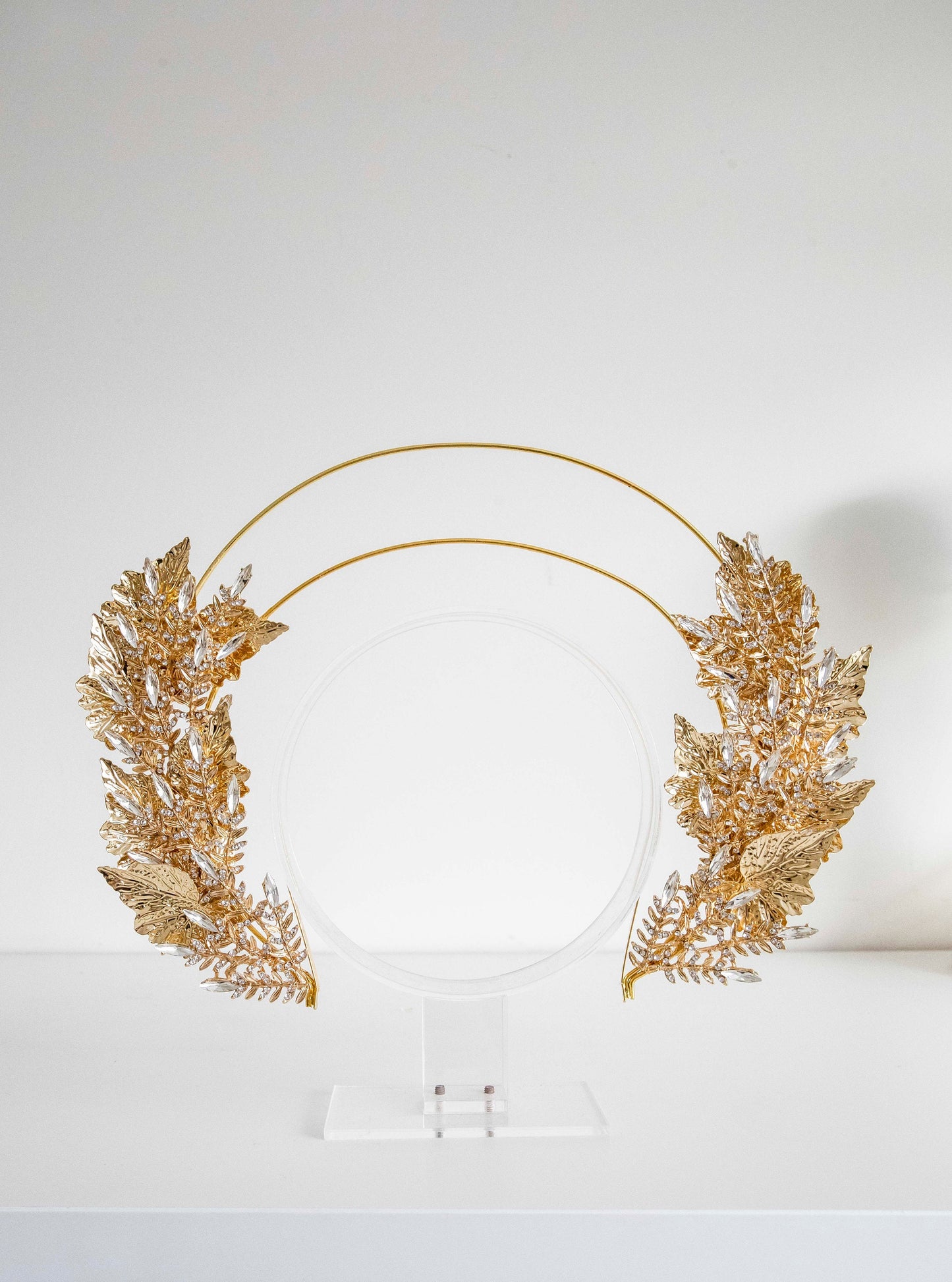 Large Gold Leaf Headpiece