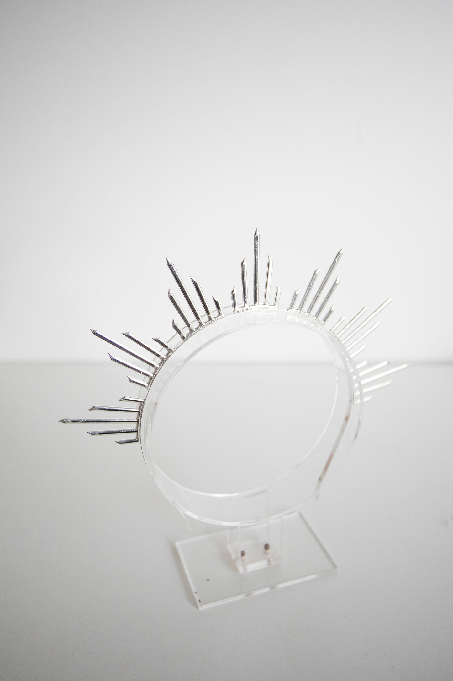 Silver Metal Sun Crown