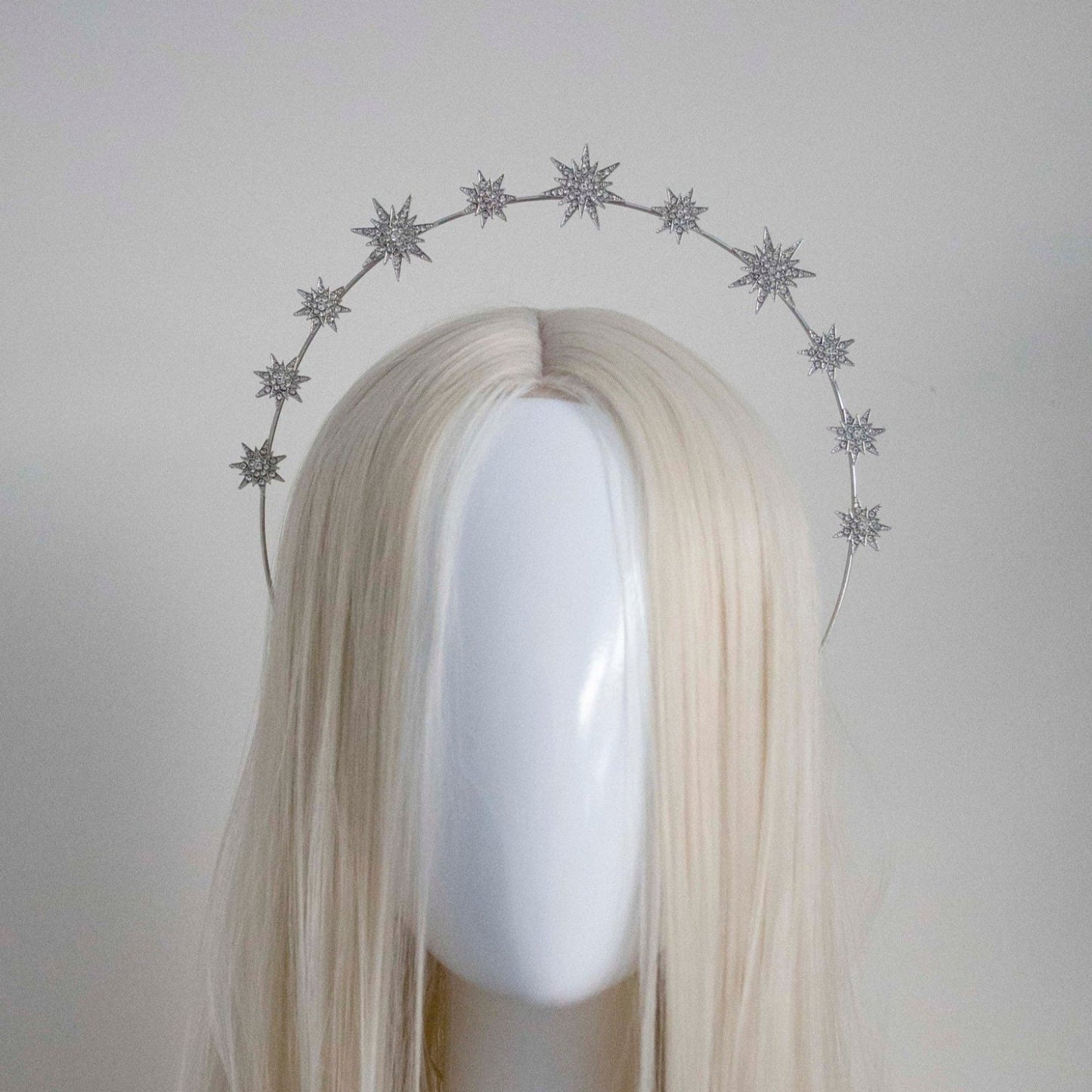 Silver Gold Stars Headband