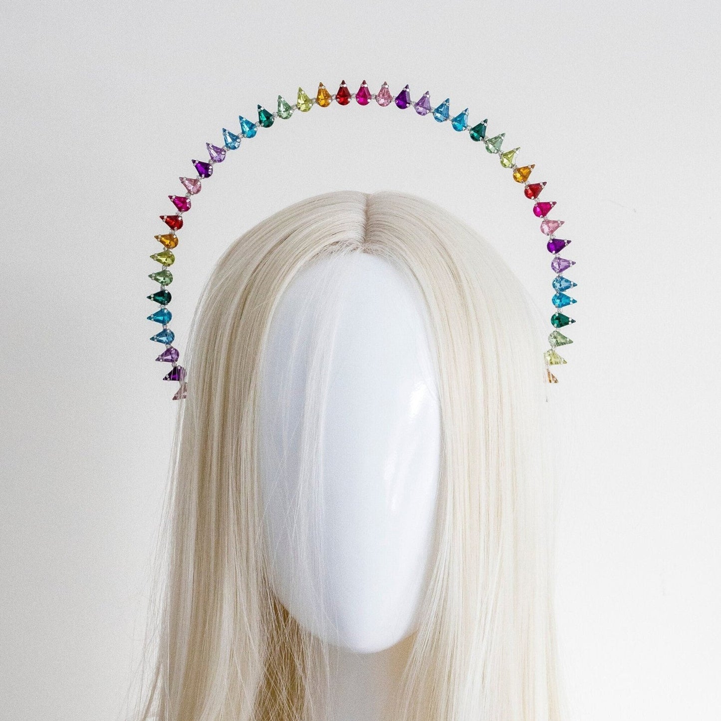 Small Rainbow Halo Crown