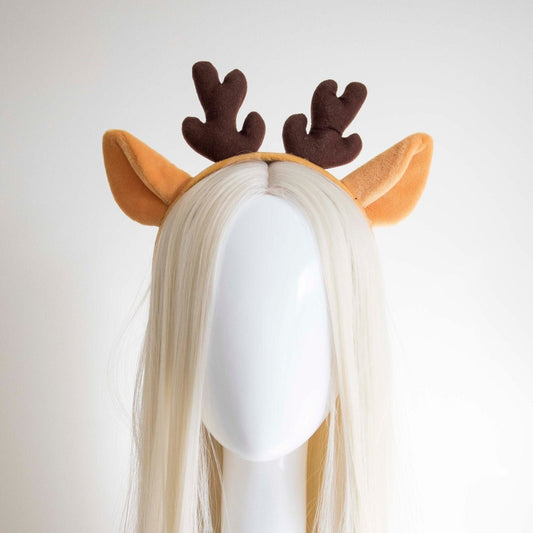 Brown Christmas Reindeer headband