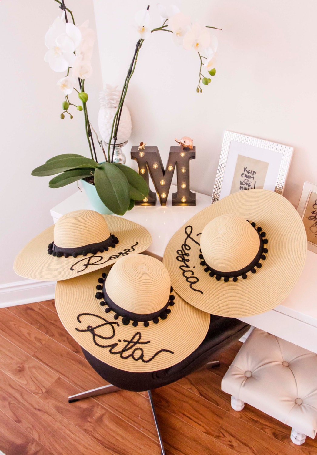 Beige Floppy Hat