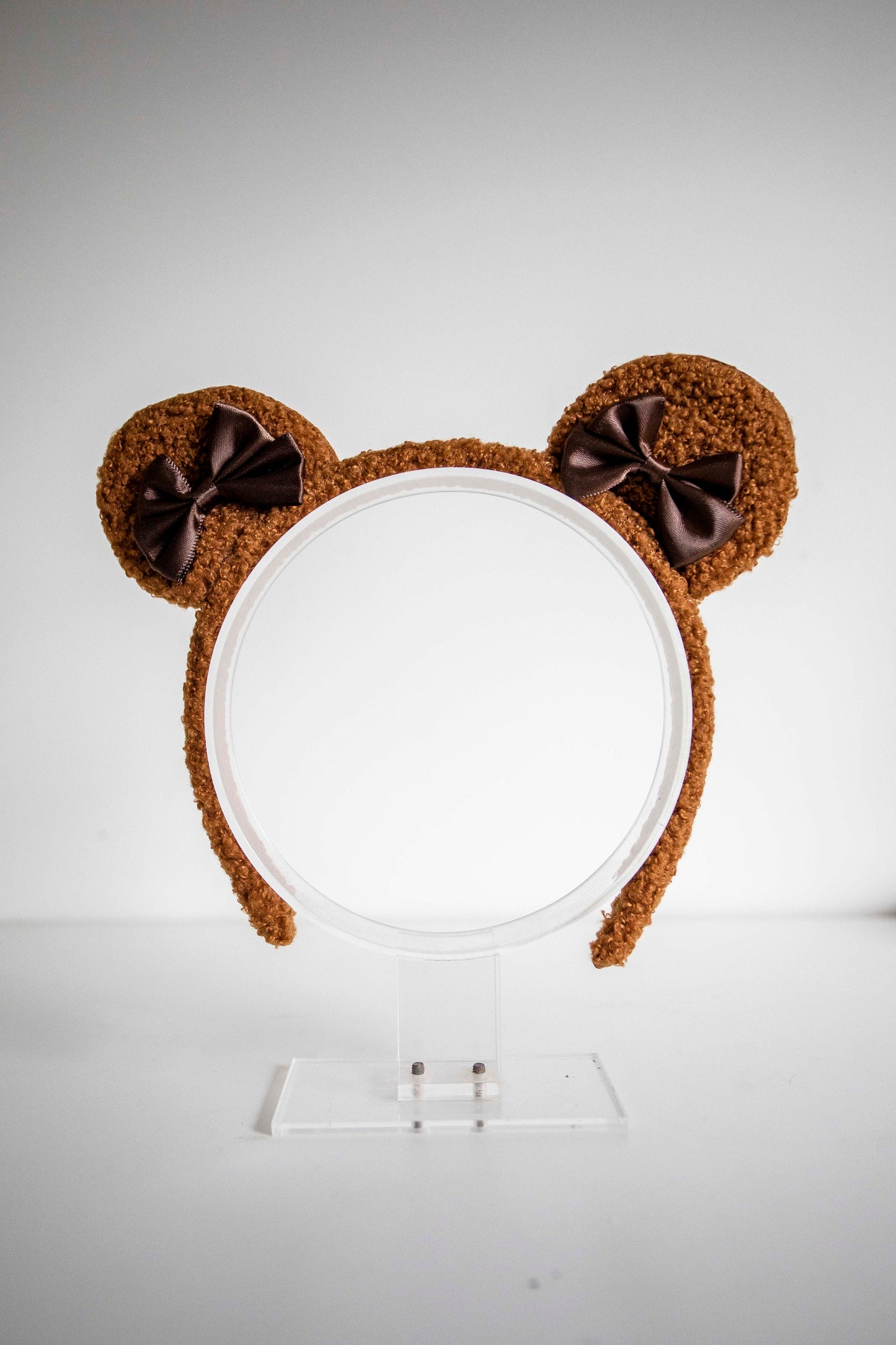 Soft Bow Baby bear ears headband