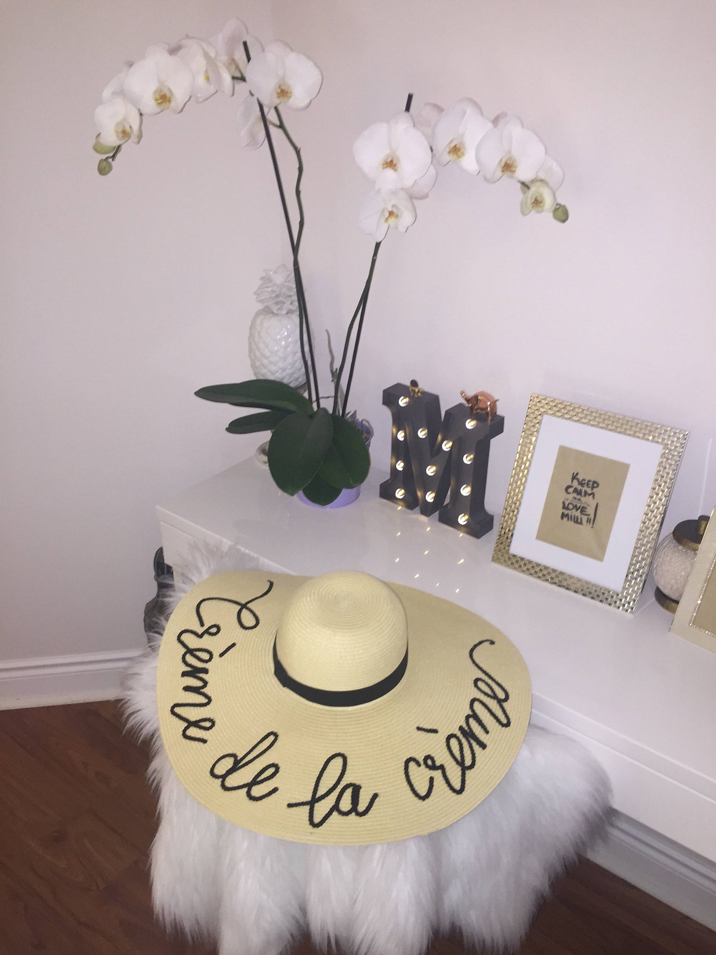 Beige Floppy Hat