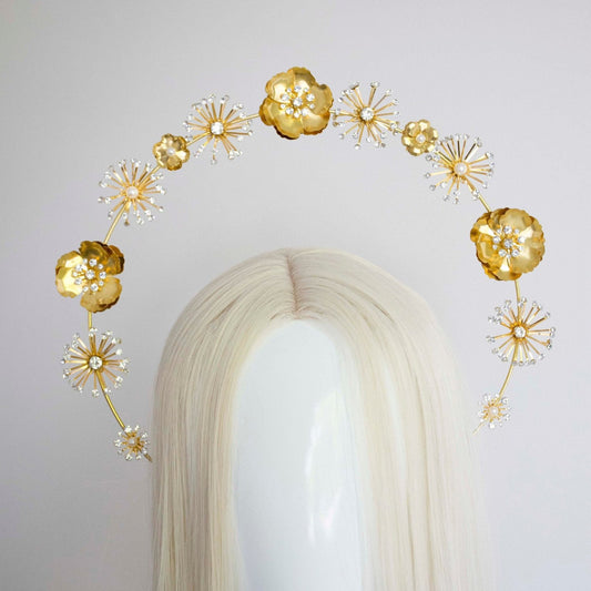 Gold Halo Flower crown