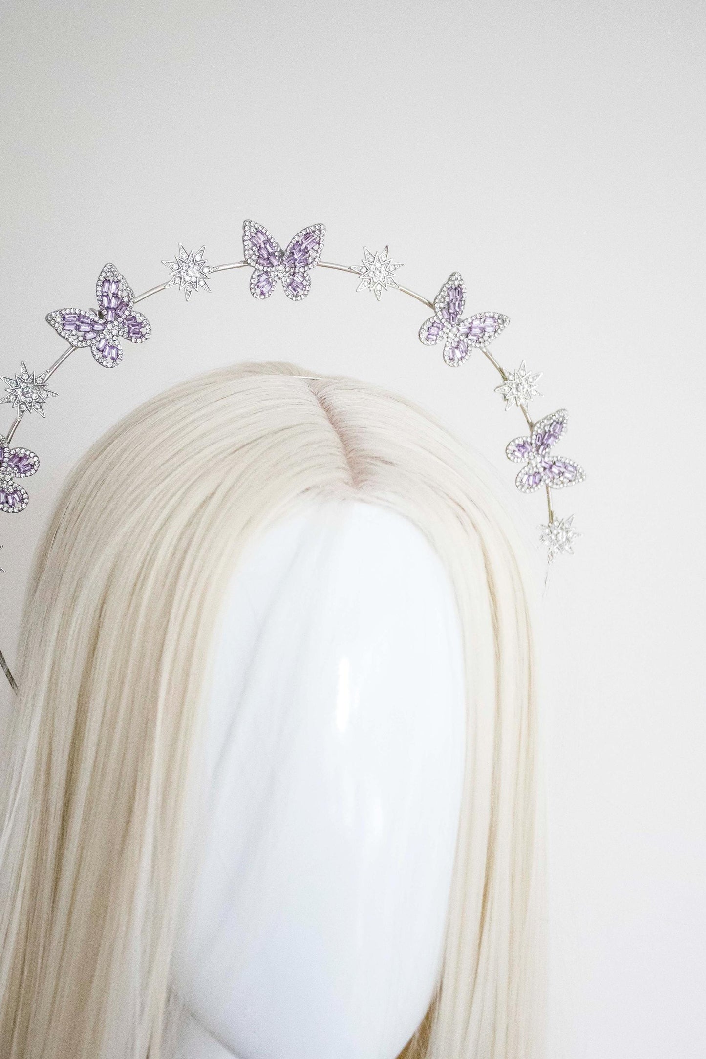 Violet Butterfly Stars Headband