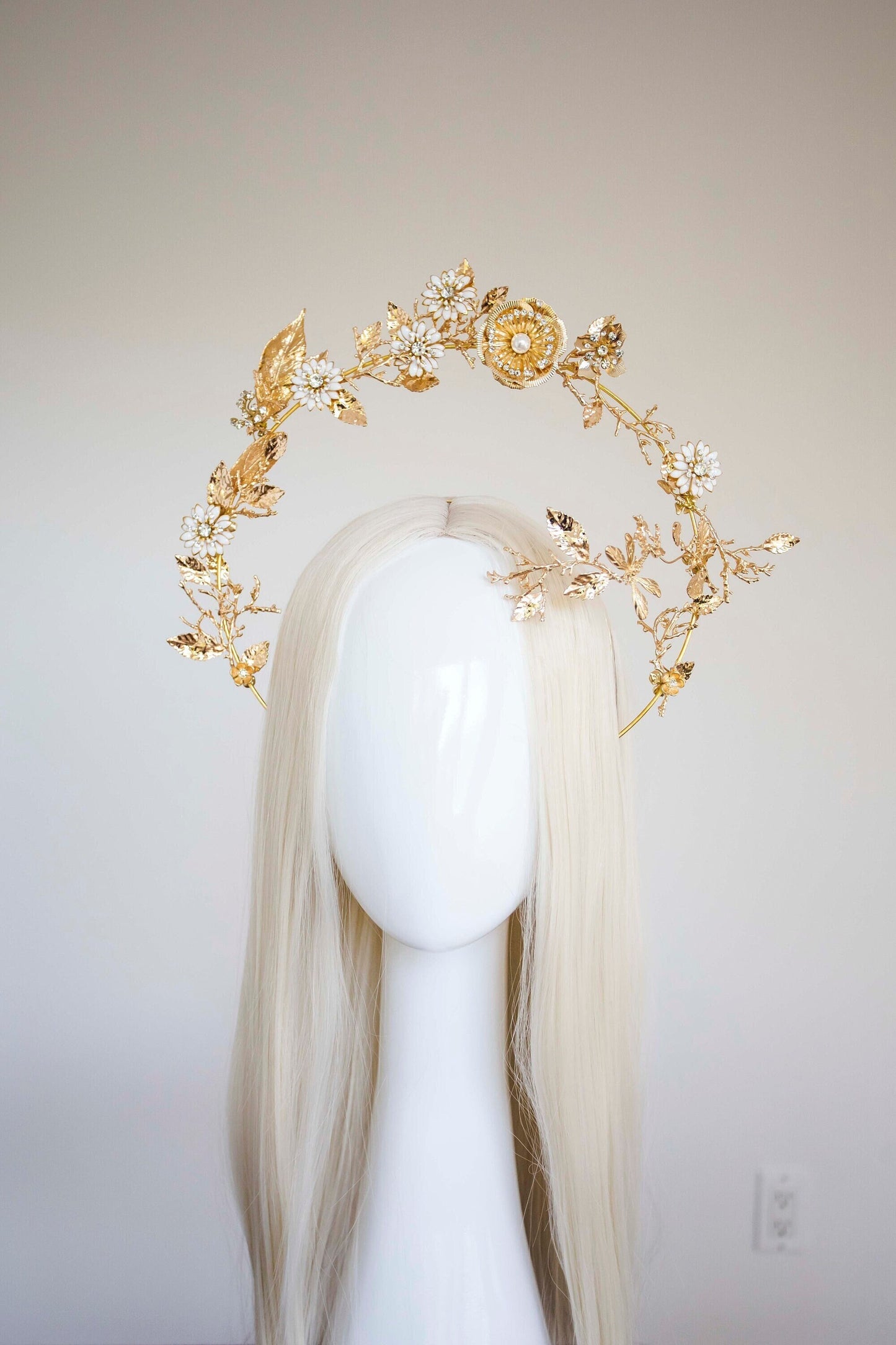 Gold Halo Flower crown