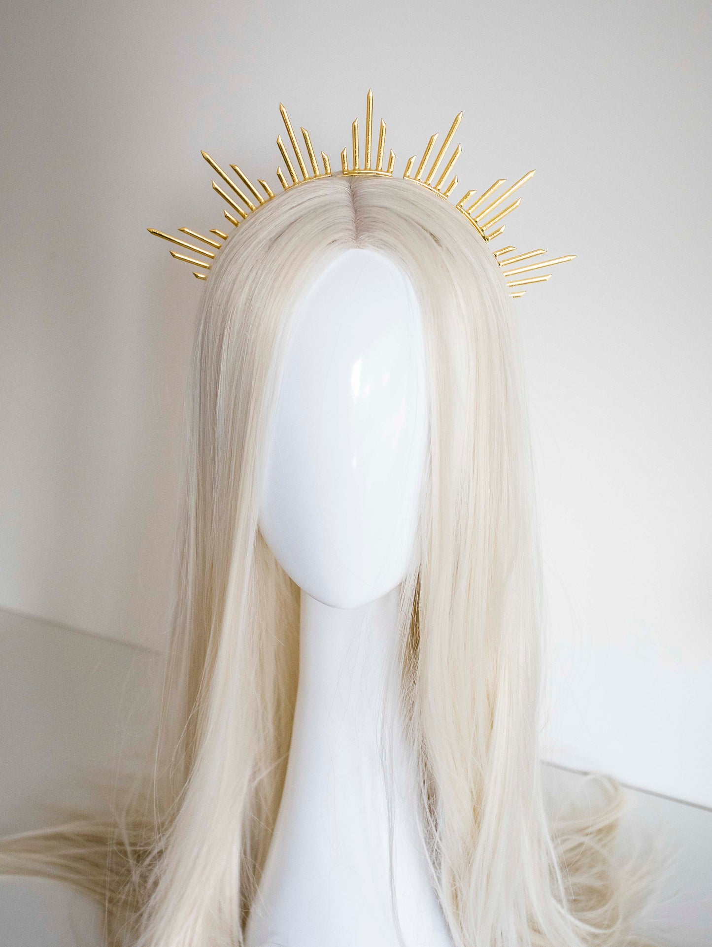 Gold Metal Sun Crown