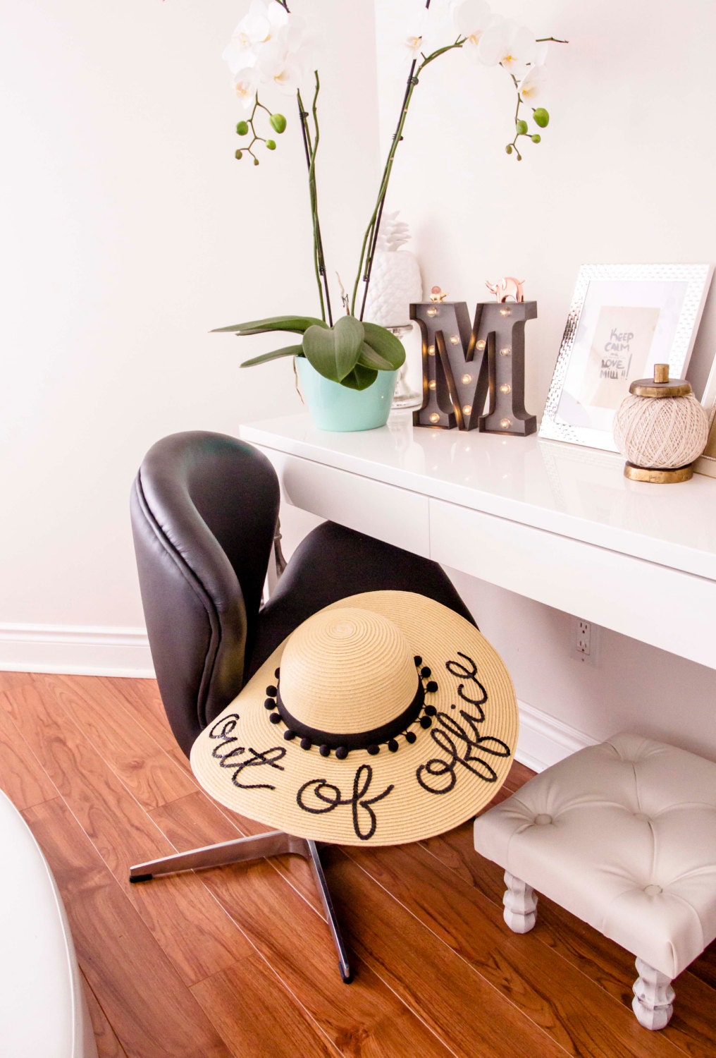 Beige Floppy Hat