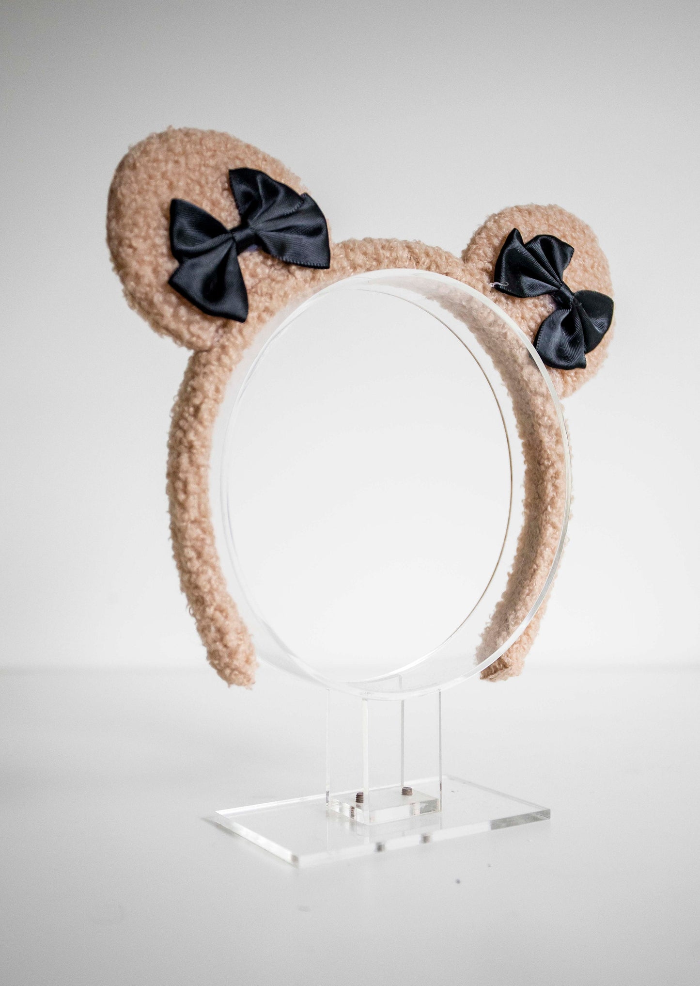 Soft Bow Baby bear ears headband