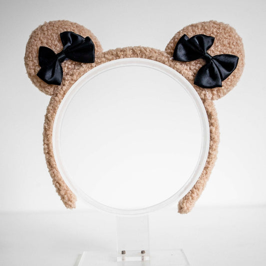 Soft Bow Baby bear ears headband