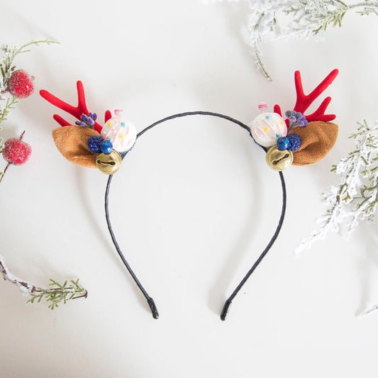 Brown Christmas sweets Reindeer headband