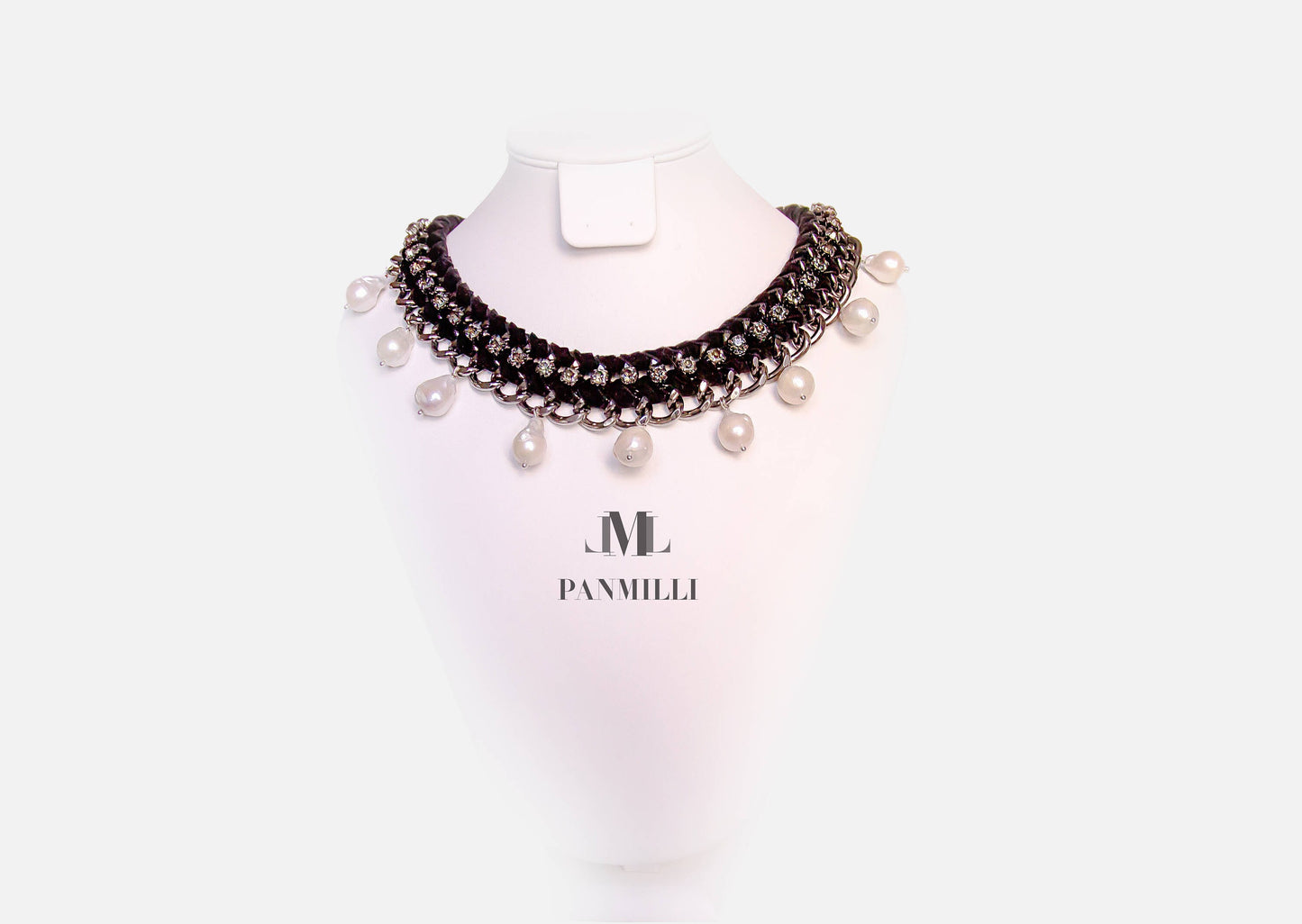 Necklace with baroque pearls - bridal - wedding jewelry