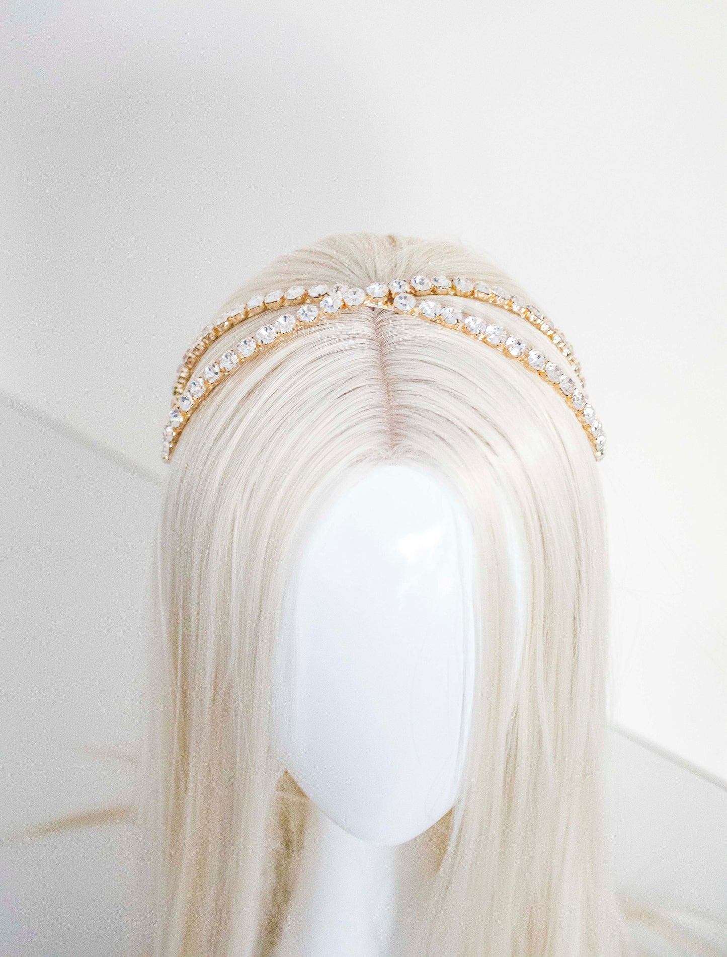 Crystal Cross Hair headband