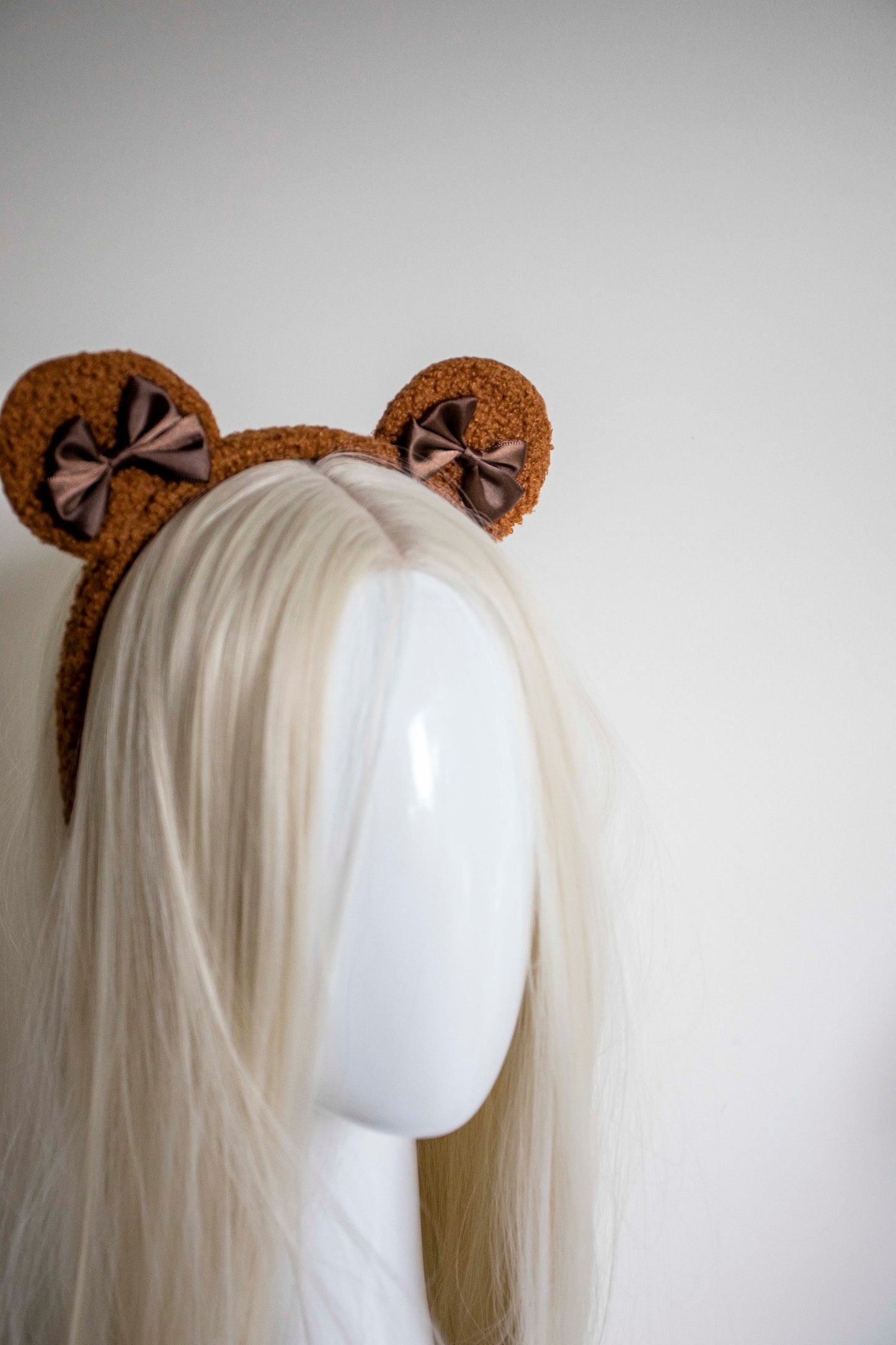 Soft Bow Baby bear ears headband