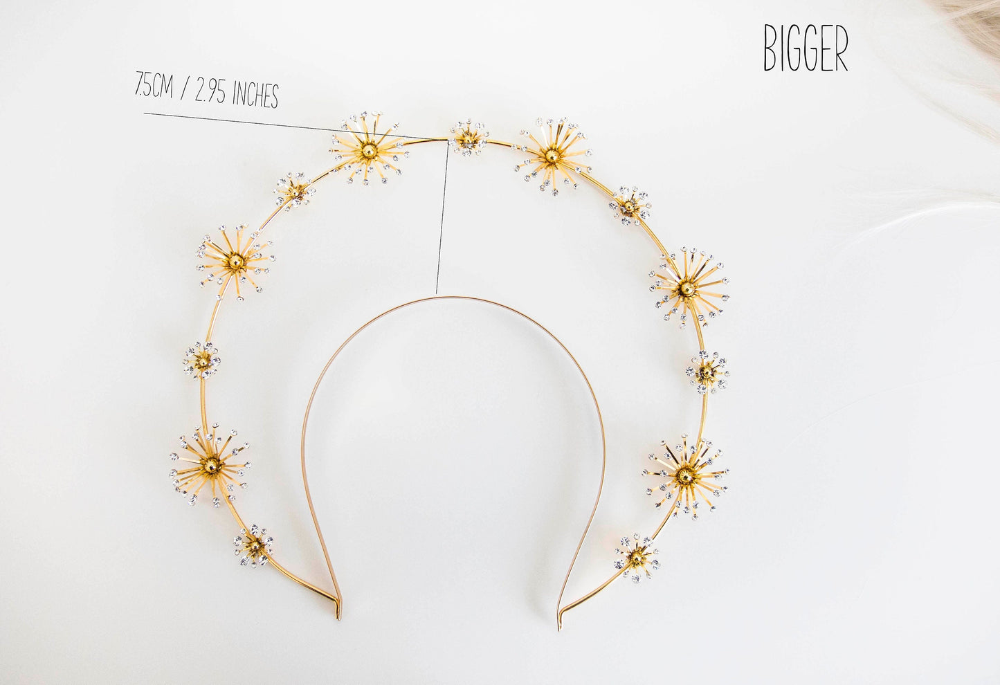 Gold flower Halo Crown