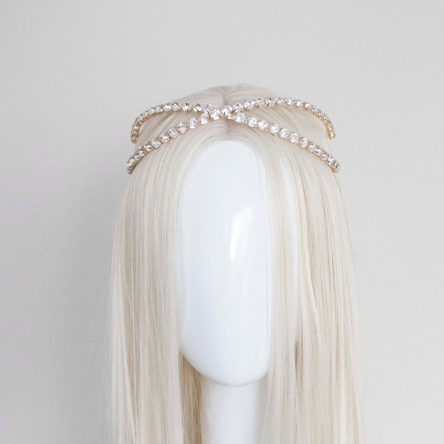 Crystal Cross Hair headband