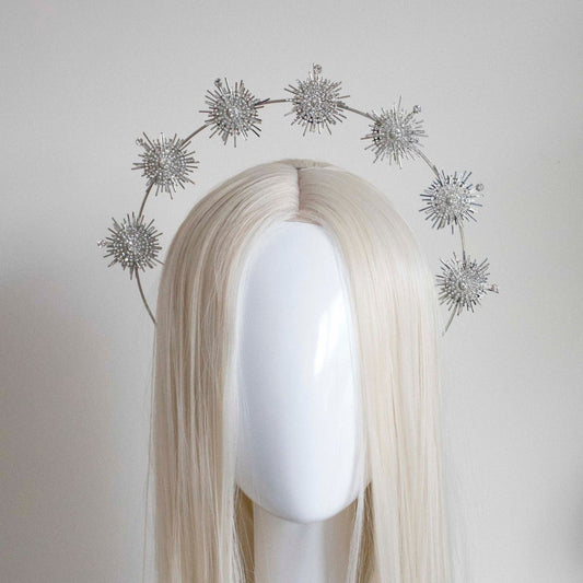 Silver Stars Headband