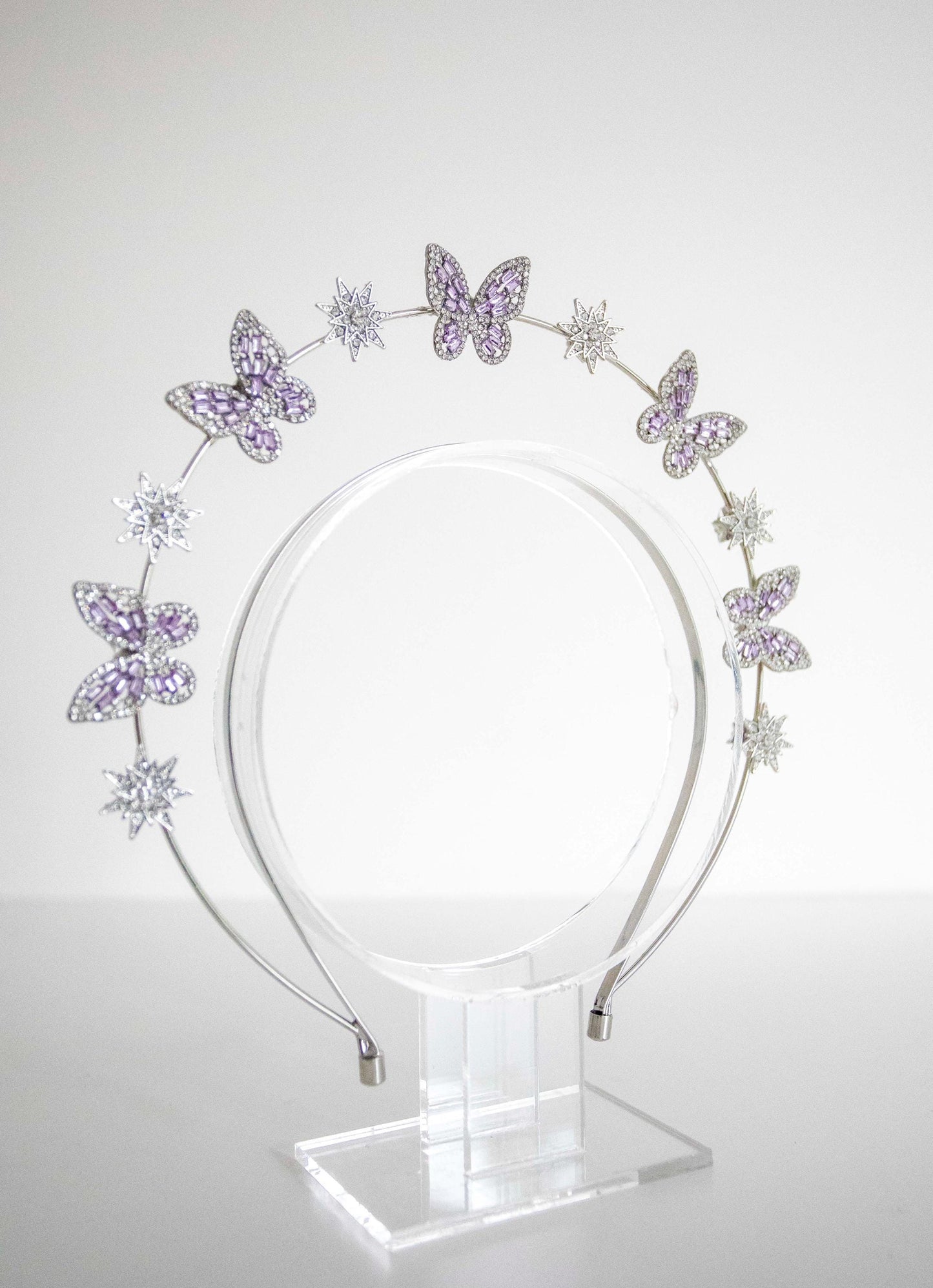 Violet Butterfly Stars Headband