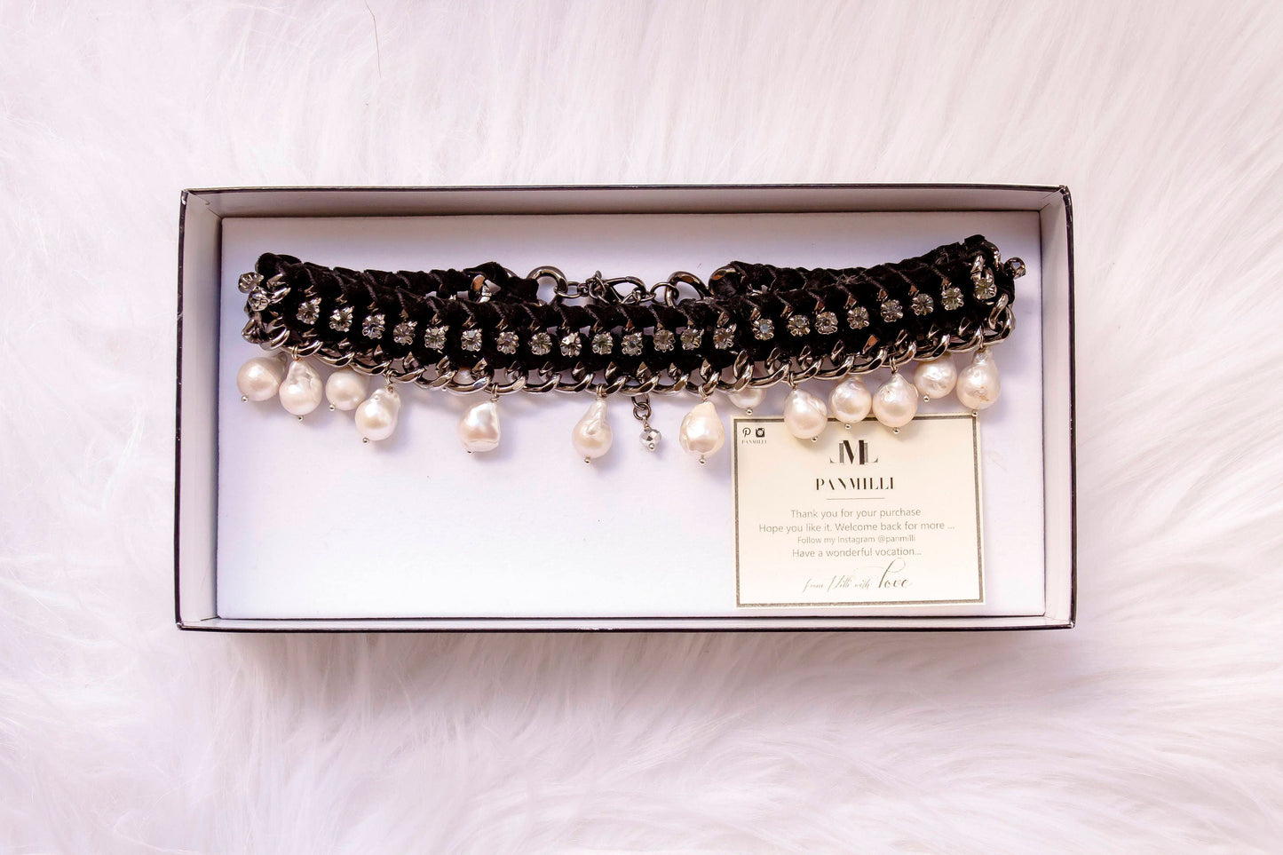 Necklace with baroque pearls - bridal - wedding jewelry