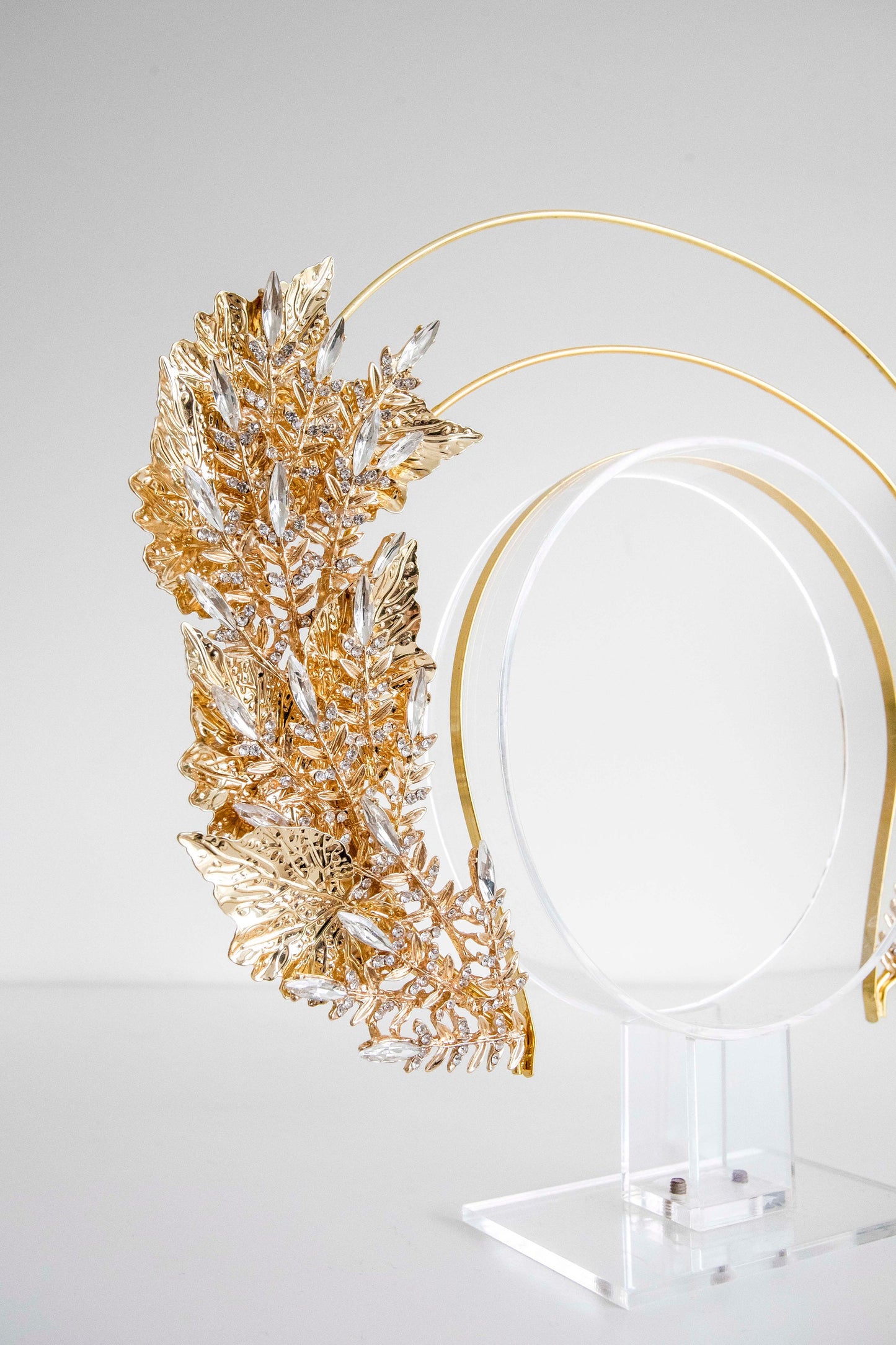 Large Gold Leaf Headpiece