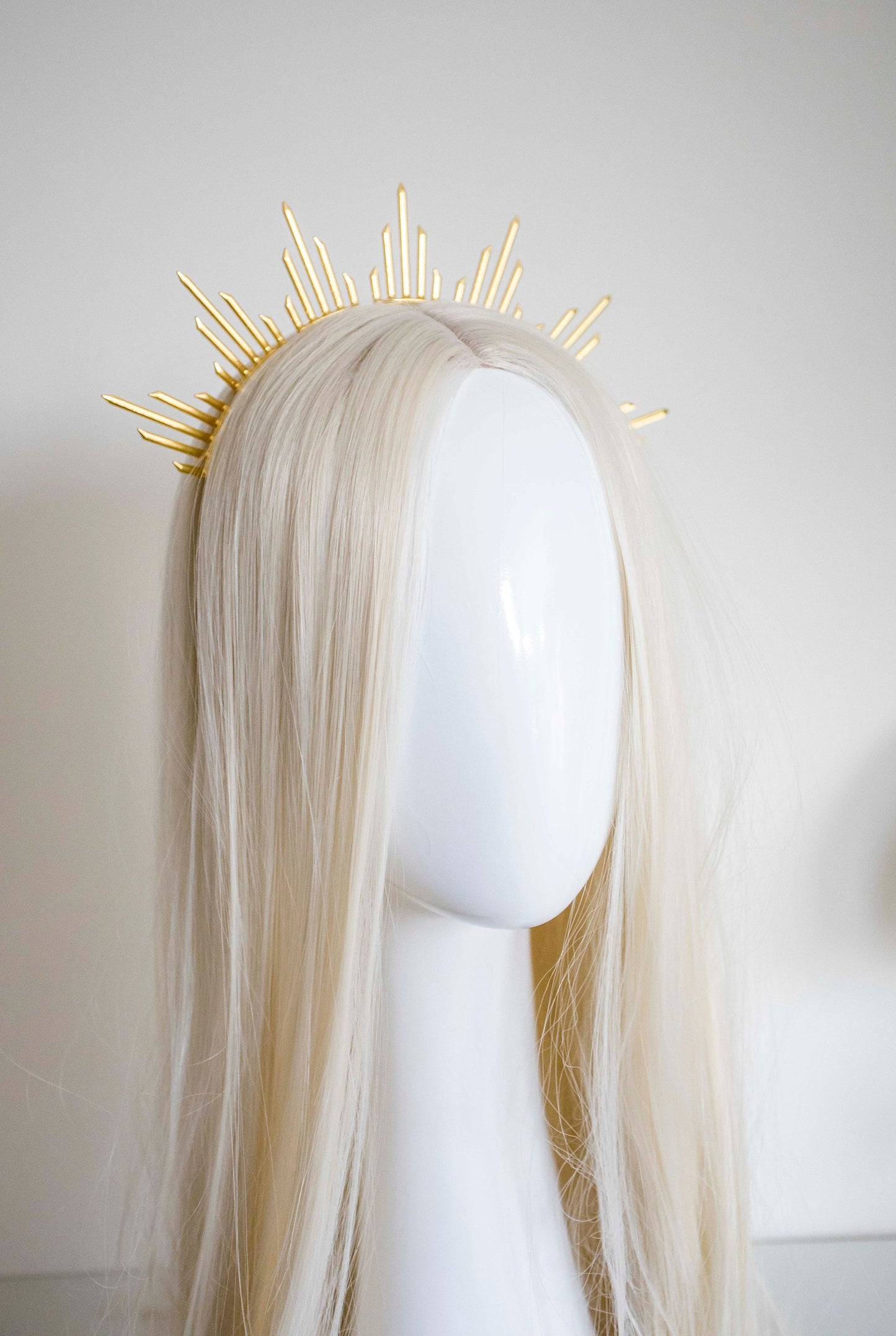 Gold Metal Sun Crown