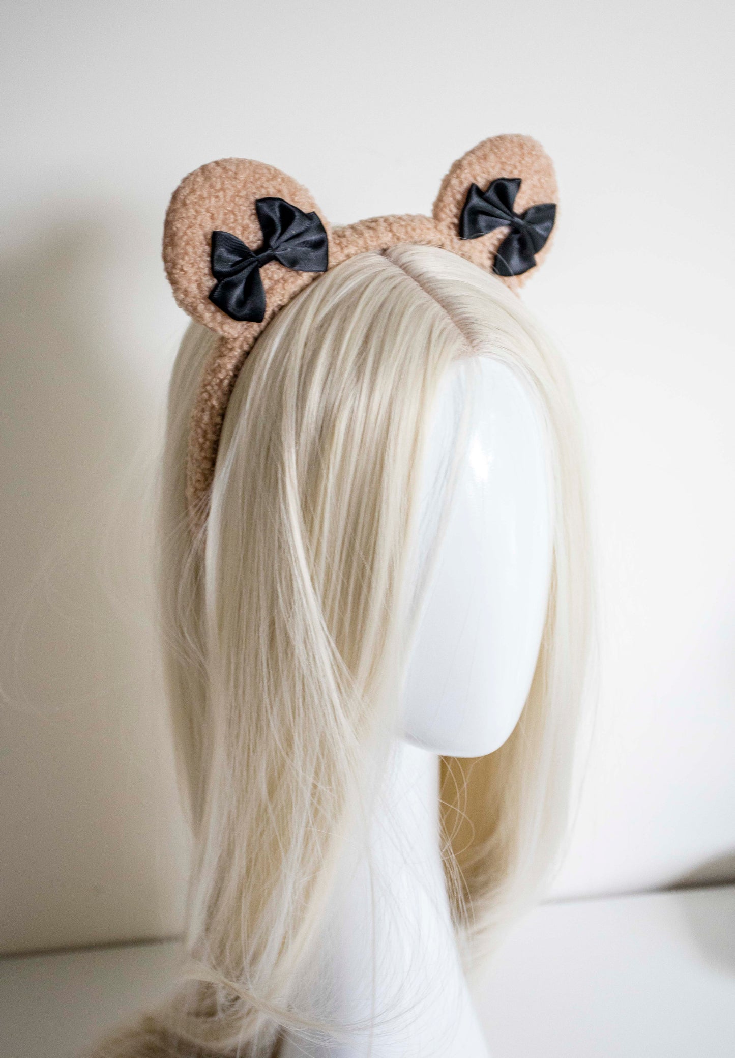 Soft Bow Baby bear ears headband