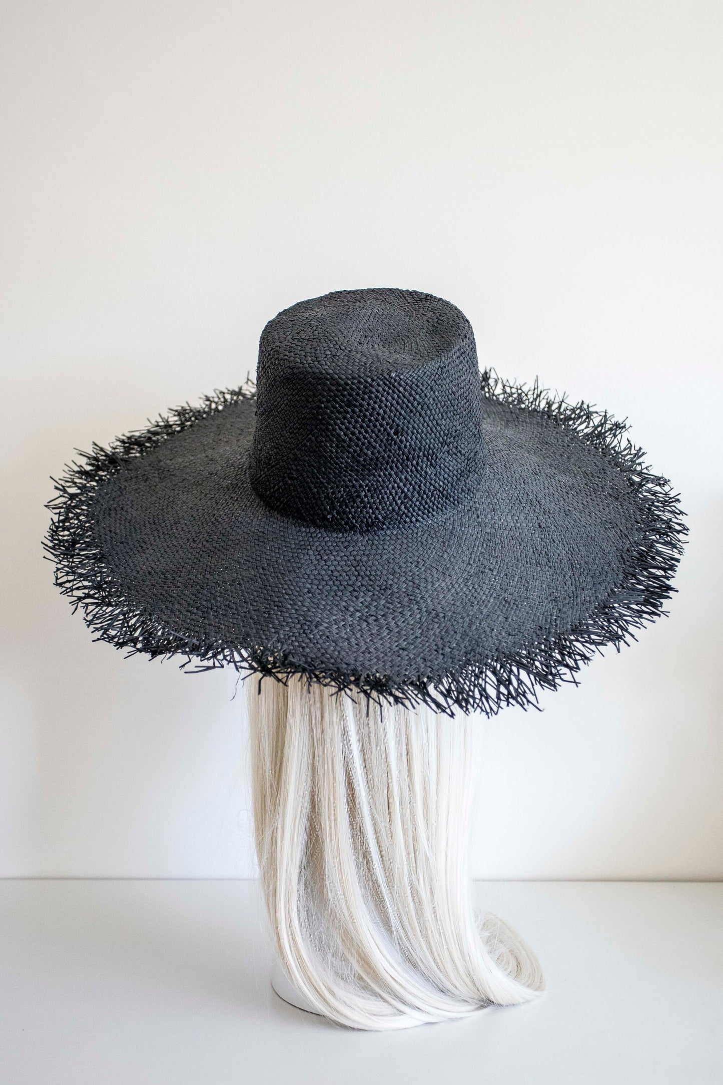 Black Fringe Sun Hat