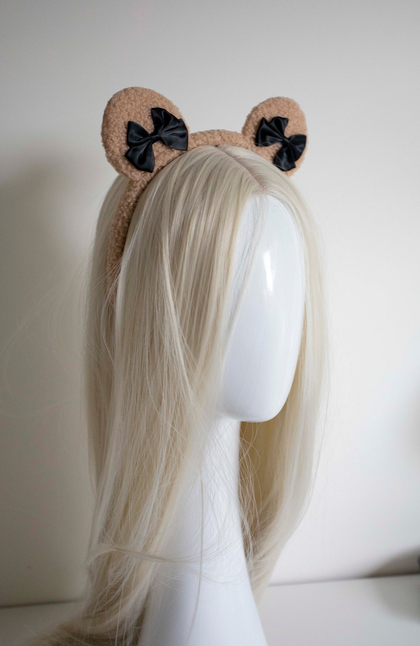 Soft Bow Baby bear ears headband