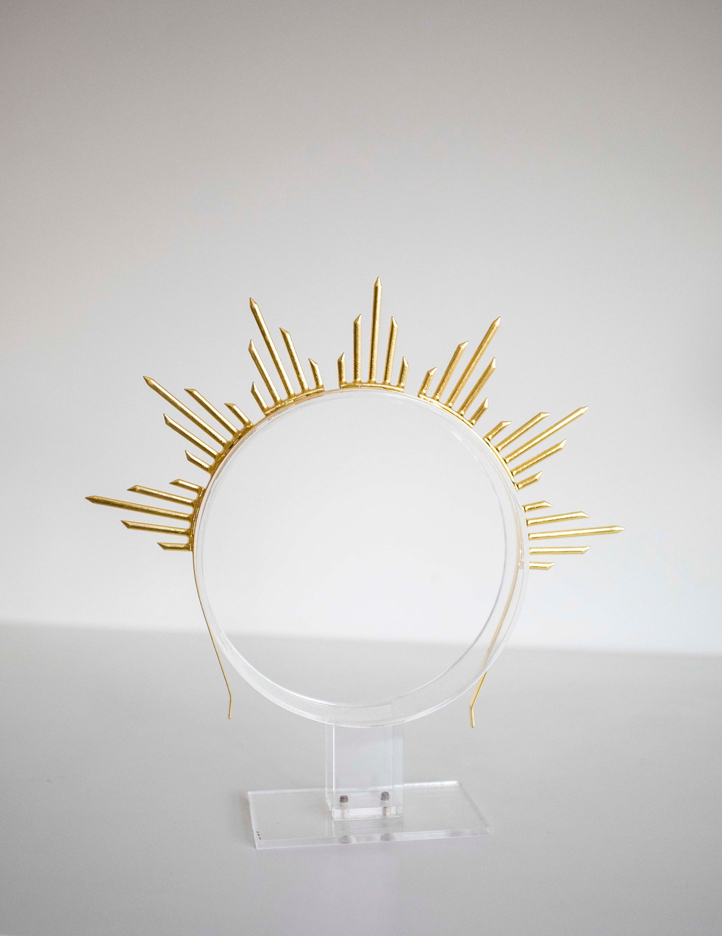 Gold Metal Sun Crown