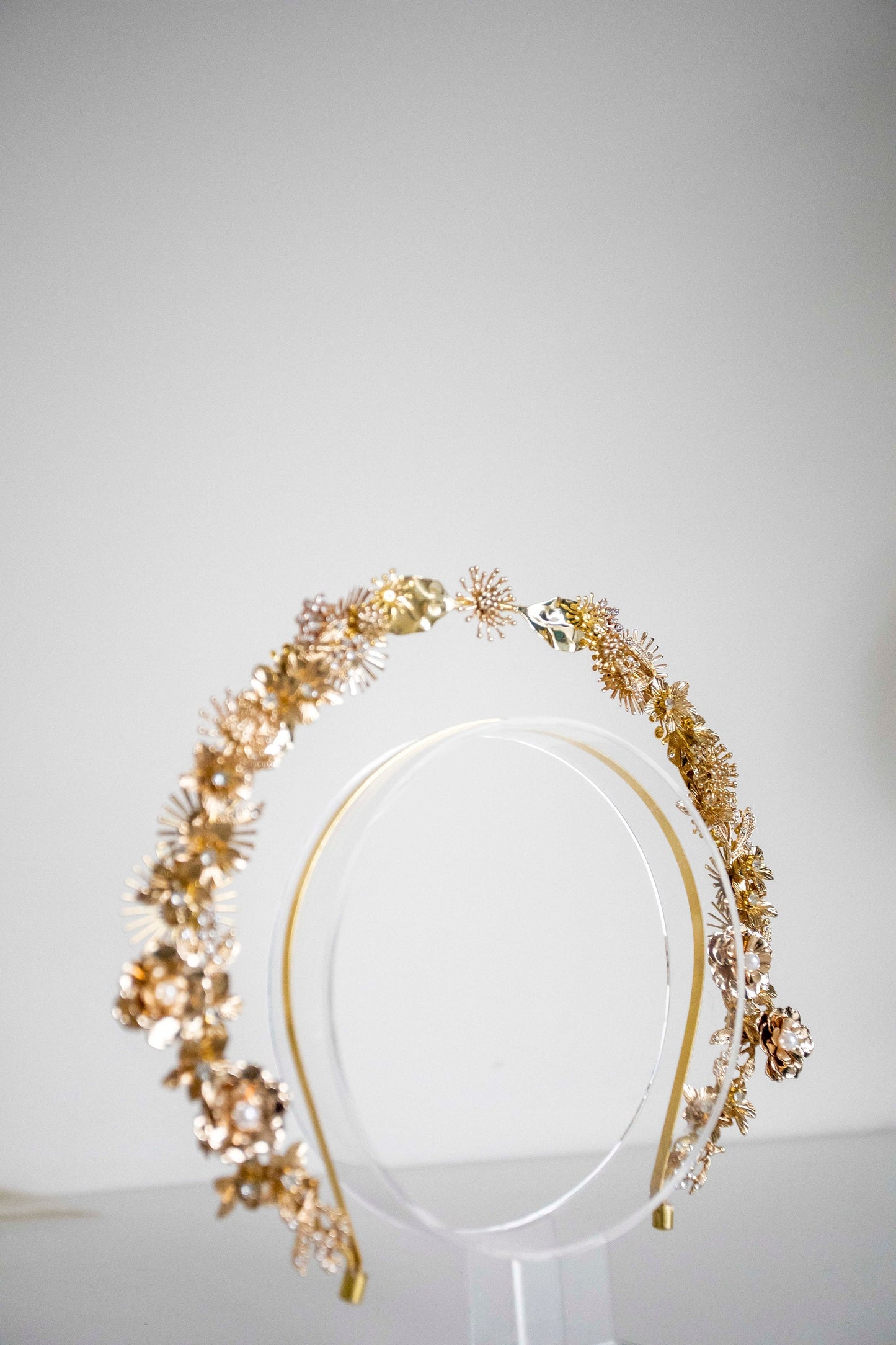 Small Gold Halo Flower crown