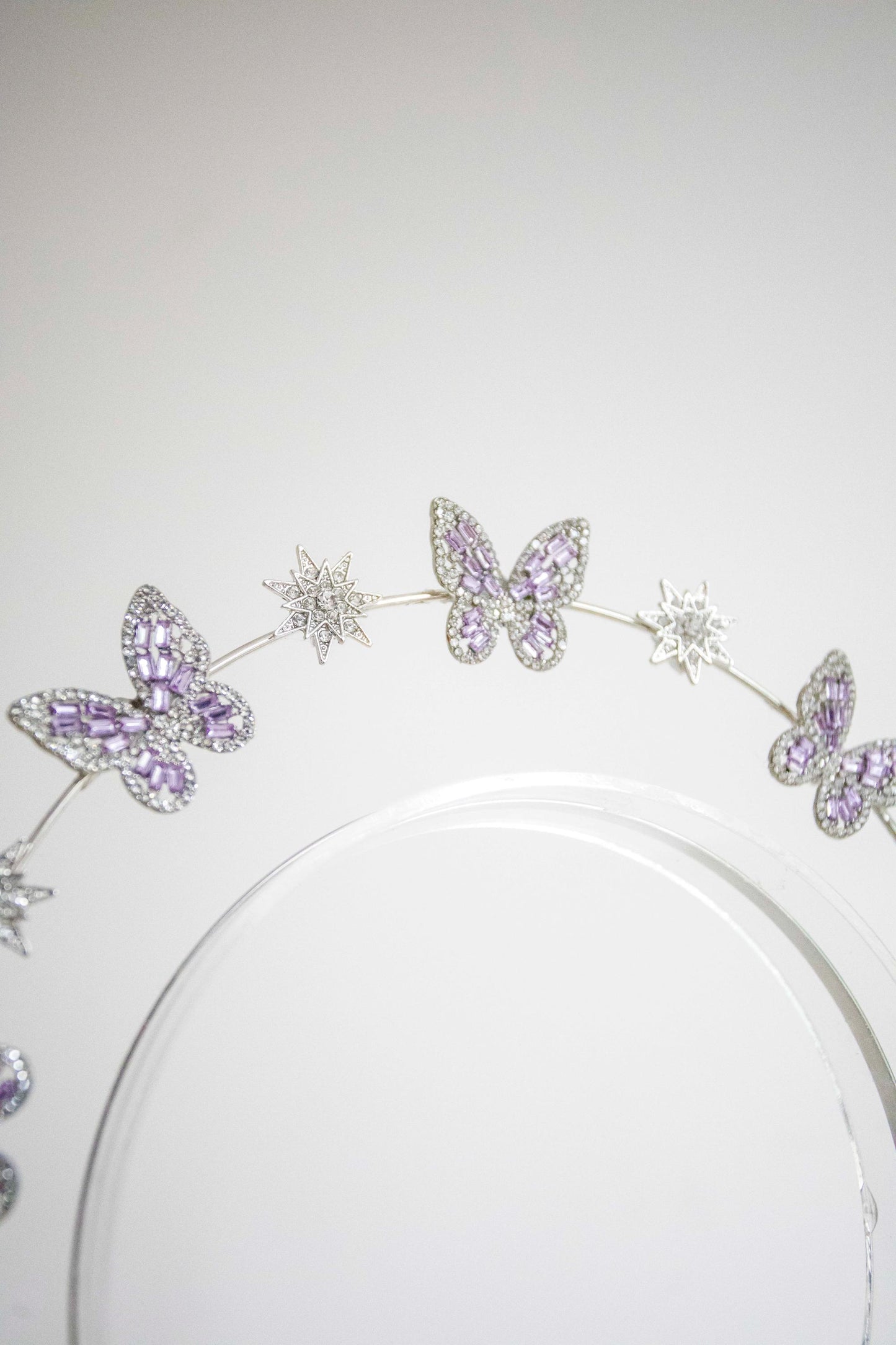 Violet Butterfly Stars Headband