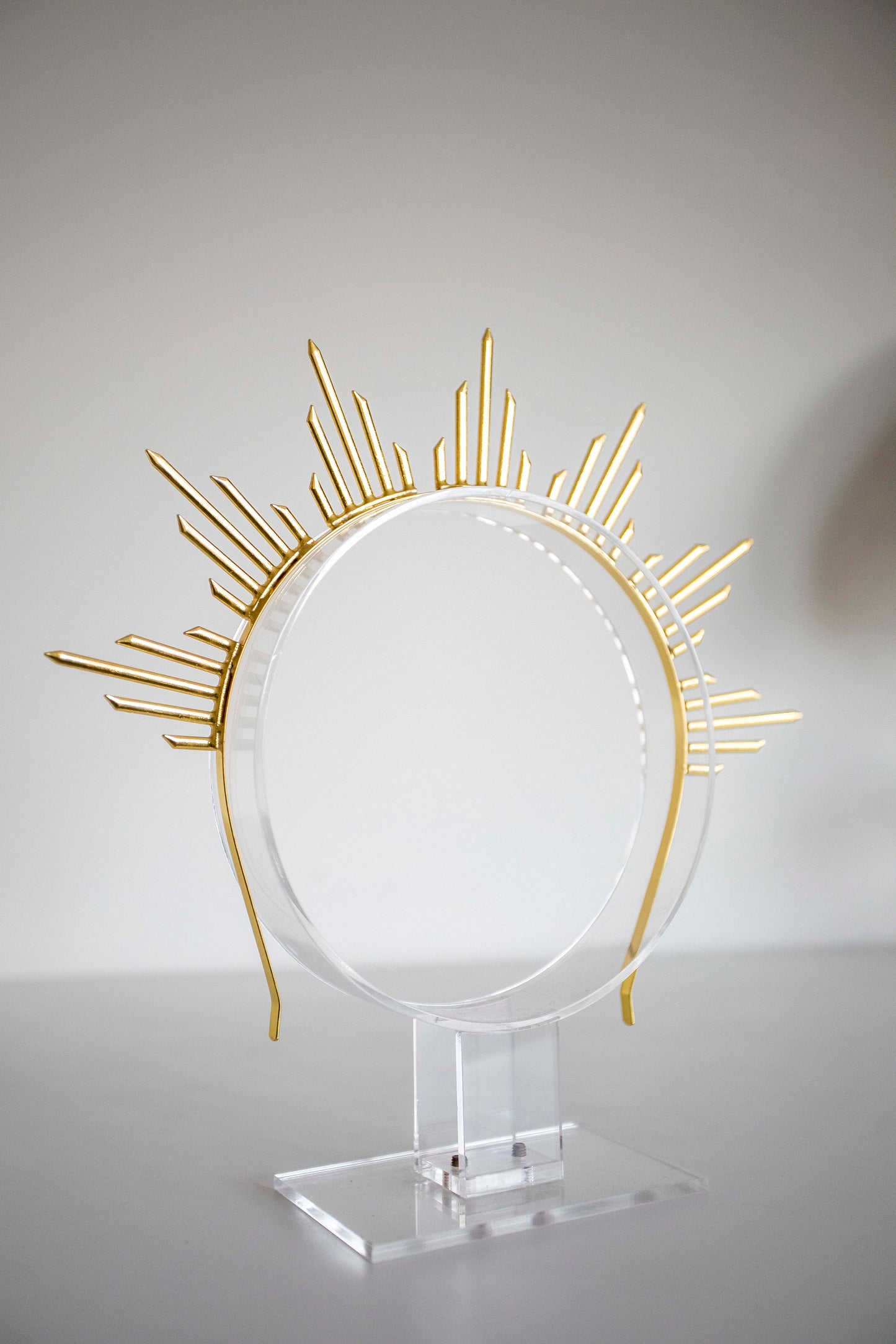 Gold Metal Sun Crown