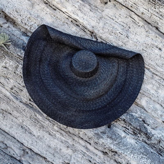 Giant Black Colour Straw hat