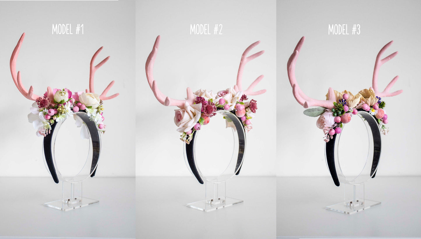 Deer Flower Crown headband