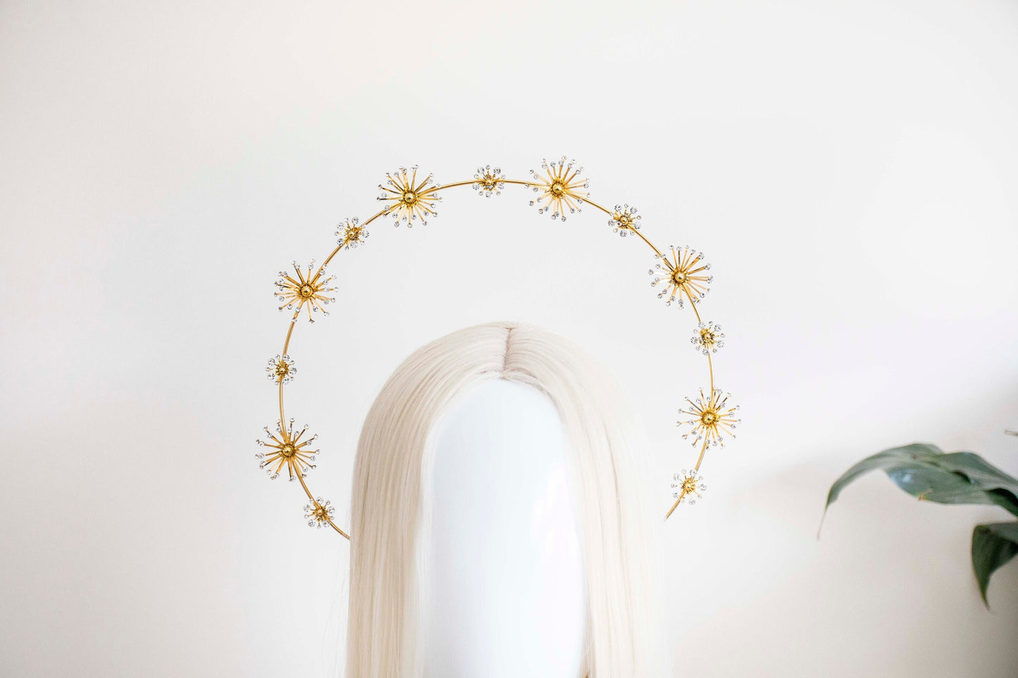 Gold flower Halo Crown