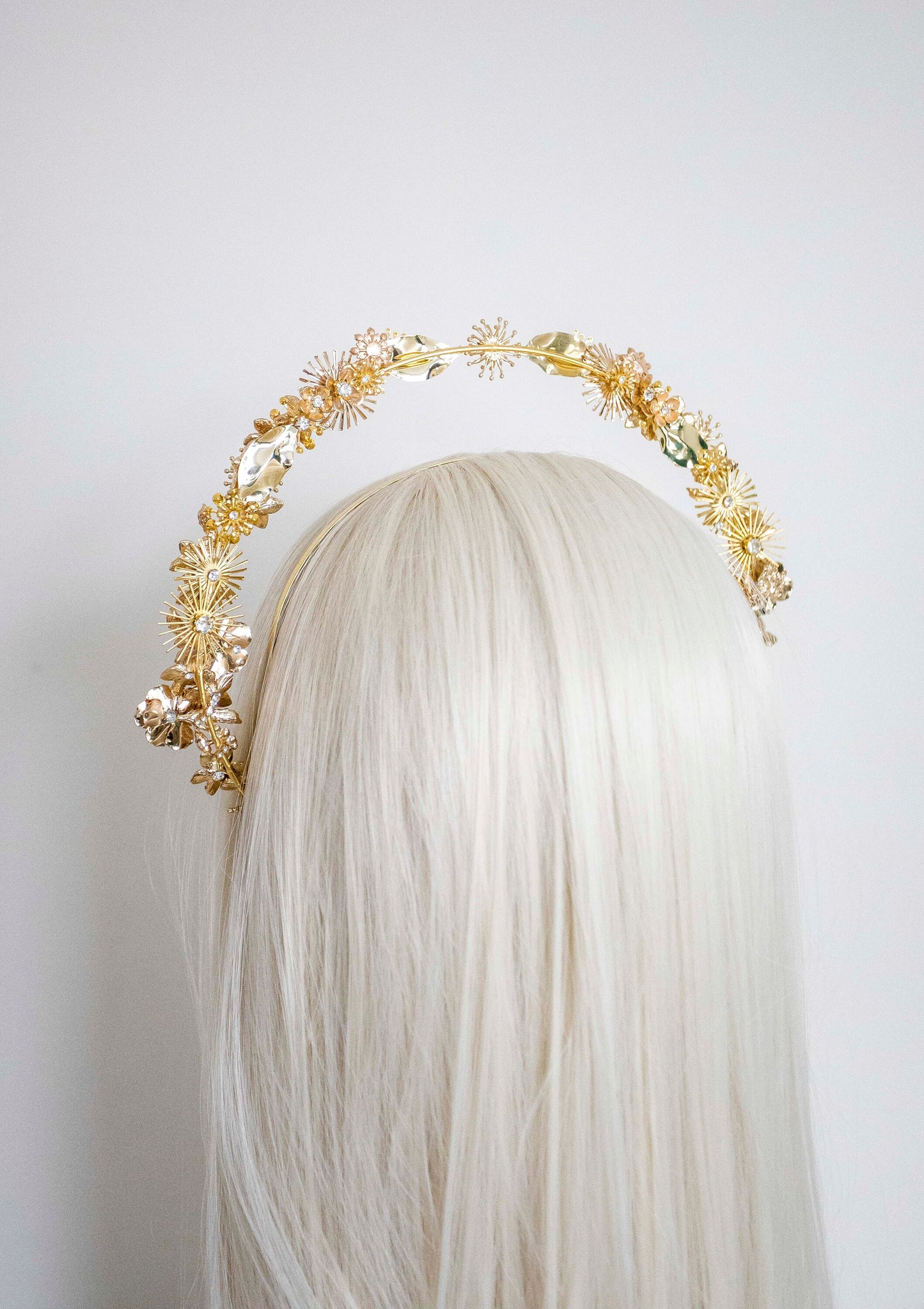 Small Gold Halo Flower crown