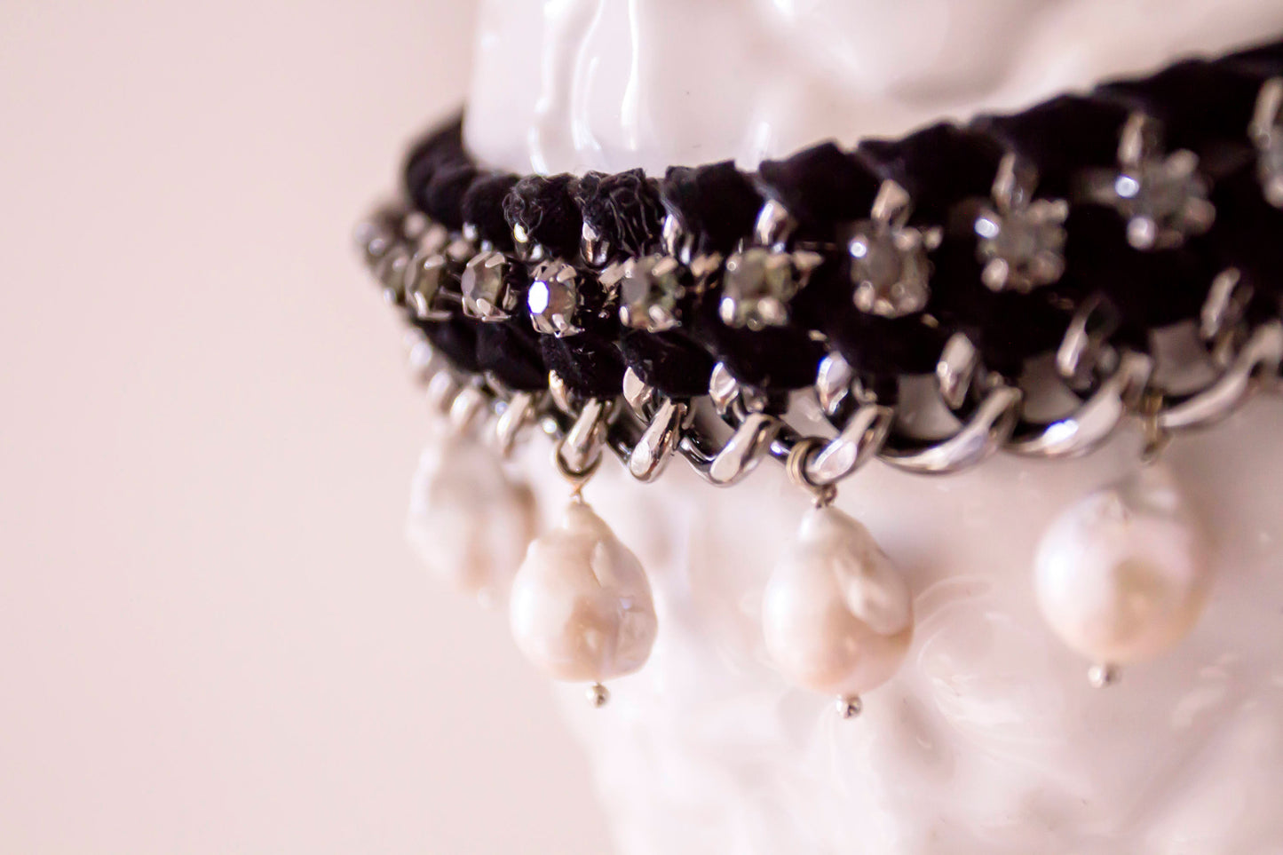 Necklace with baroque pearls - bridal - wedding jewelry