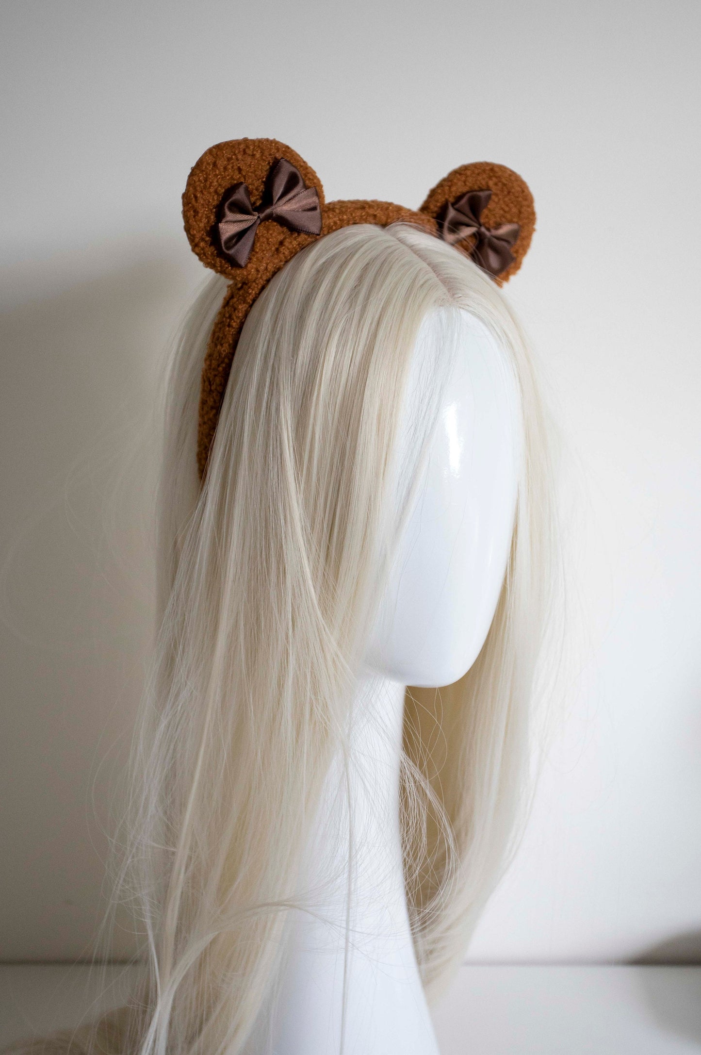 Soft Bow Baby bear ears headband