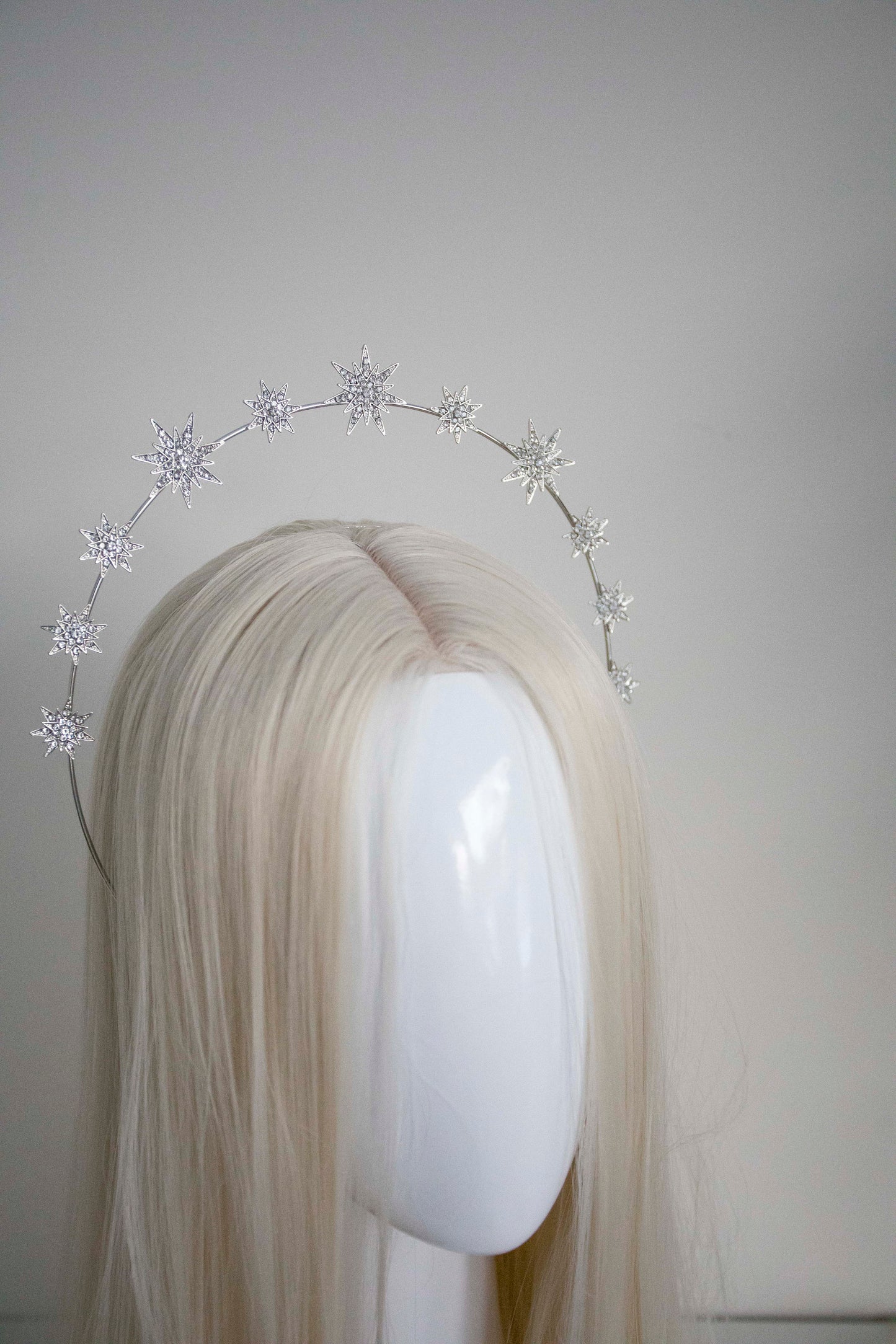 Silver Gold Stars Headband