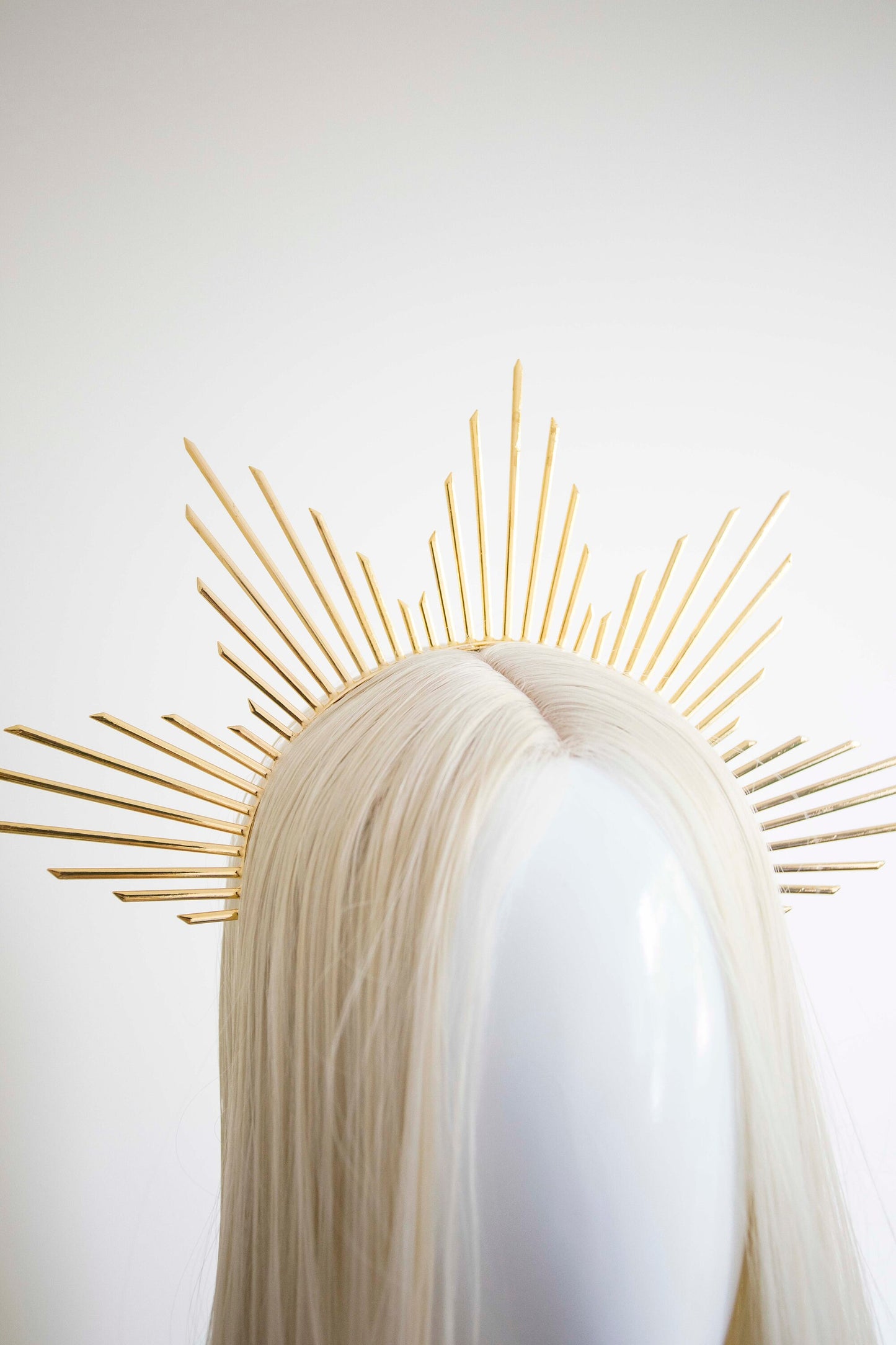 Gold Metal Sun Crown